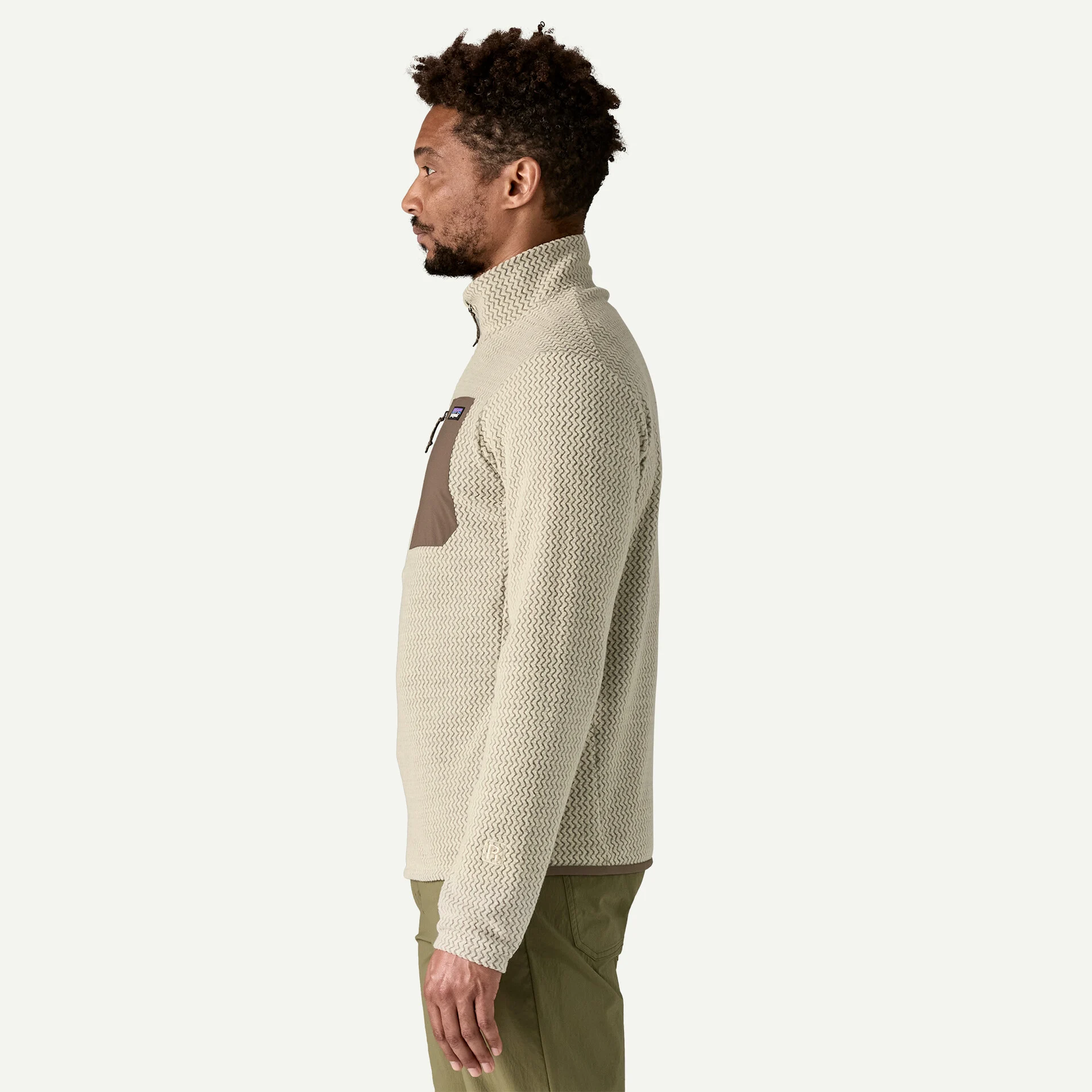 Patagonia R1 Air Zip Neck Herra Flíspeysa Pelican - Image 5