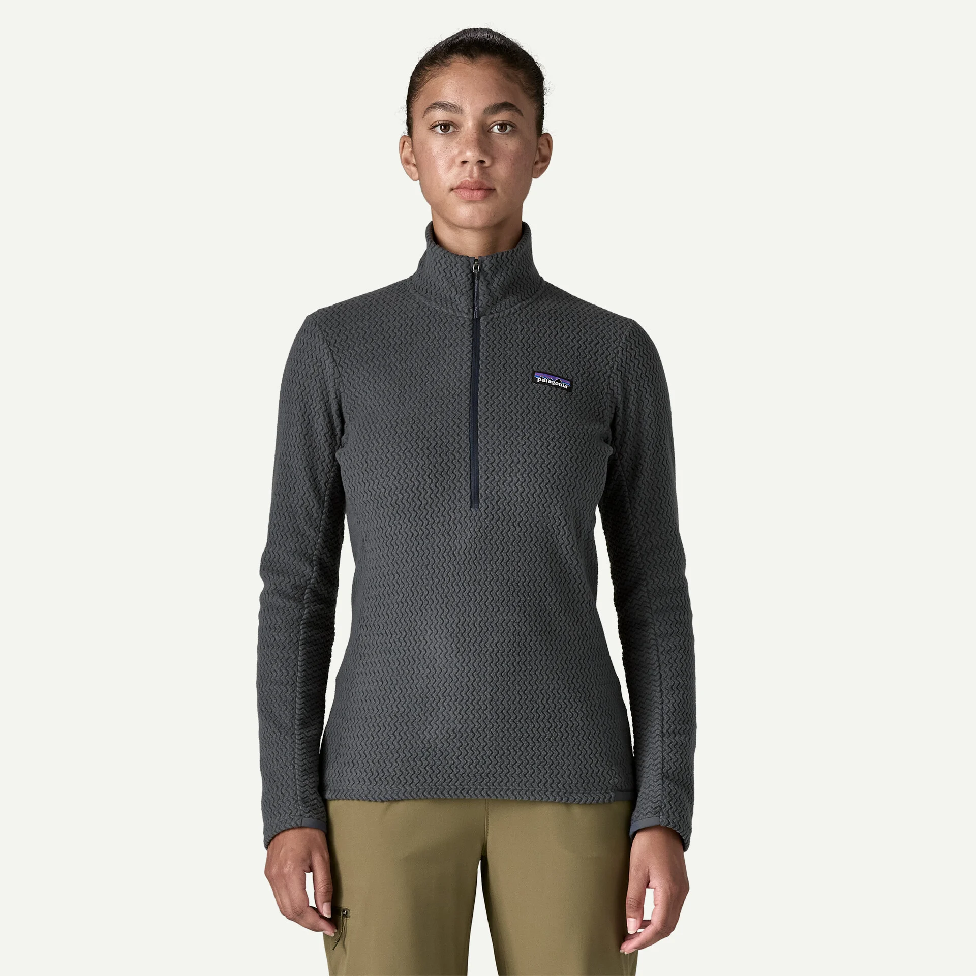Patagonia R1 Air Zip Dömu Flíspeysa Smolder Blue - Image 2