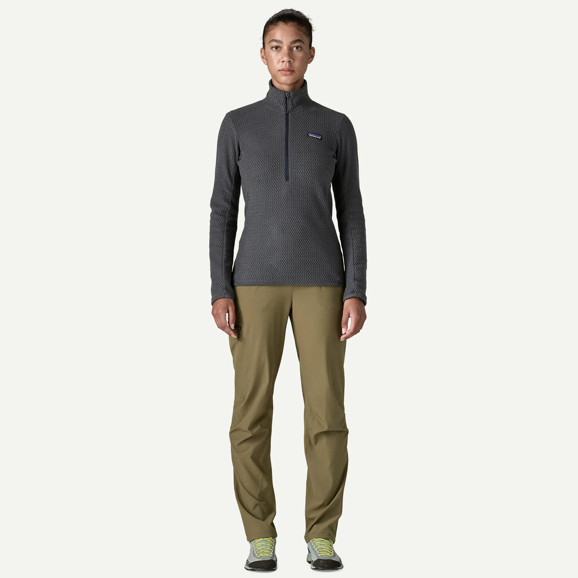 Patagonia R1 Air Zip Dömu Flíspeysa Smolder Blue - Image 4