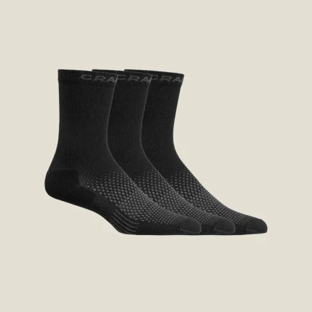Craft Active Háir Sokkar 3 í pakka - Black