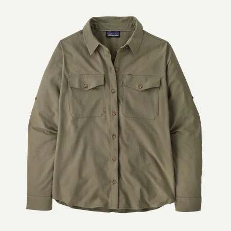Patagonia Dömu Skyrta Self Guide Sun River Rock Green