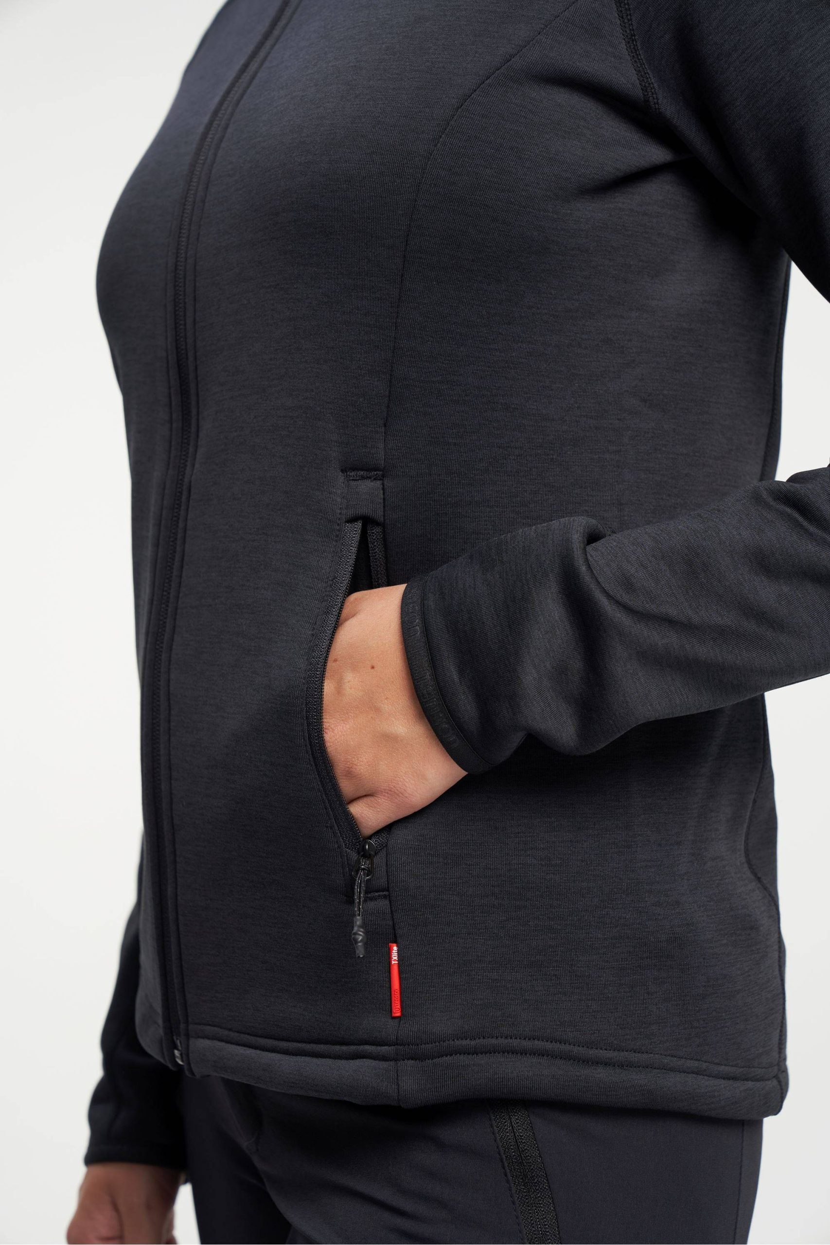 Tenson Txlite Midlayer Zip Dömu Svartur - Image 3