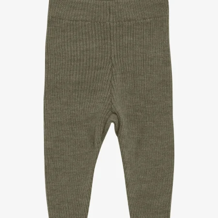 Celavi Ullar Leggings - Knitted Dusky Green
