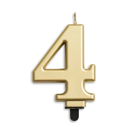 Afmæliskerti gull nr. 4