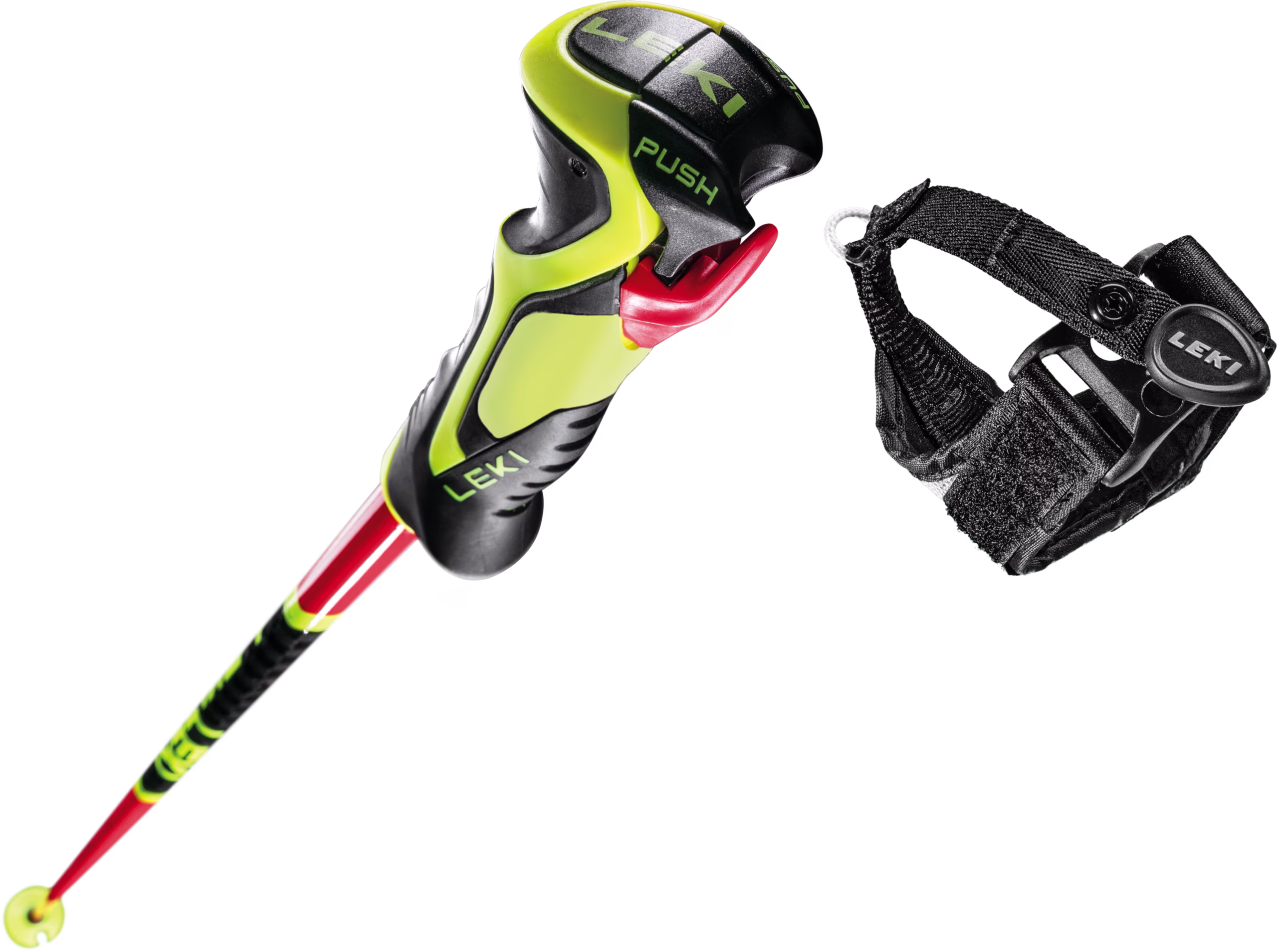 Leki WCR Lite SL 3D Keppnisstafir Rauðir - Image 3