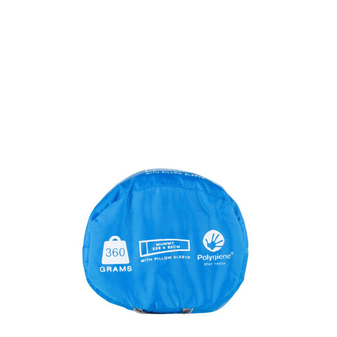 LifeVenture Cotton Liner Rectangular Innri Svefnpoki Blue - Image 3