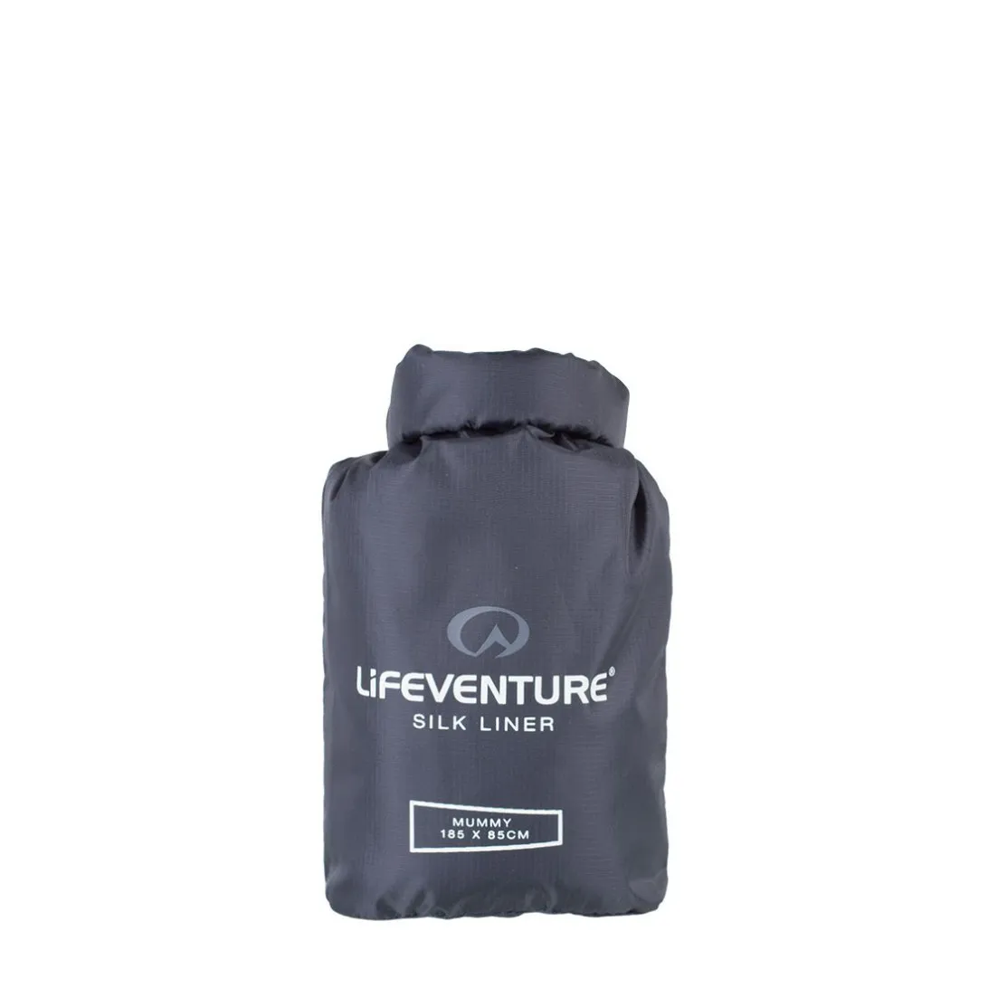 LifeVenture Silk Liner Mummy Innri Svefnpoki Grey - Image 2