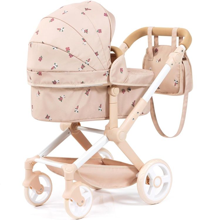 Bayer Dúkkuvagn XEO Beige með hvítri slaufu - Image 4