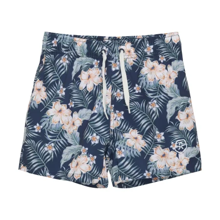 Color Kids Sundbuxur AOP Deep Sea
