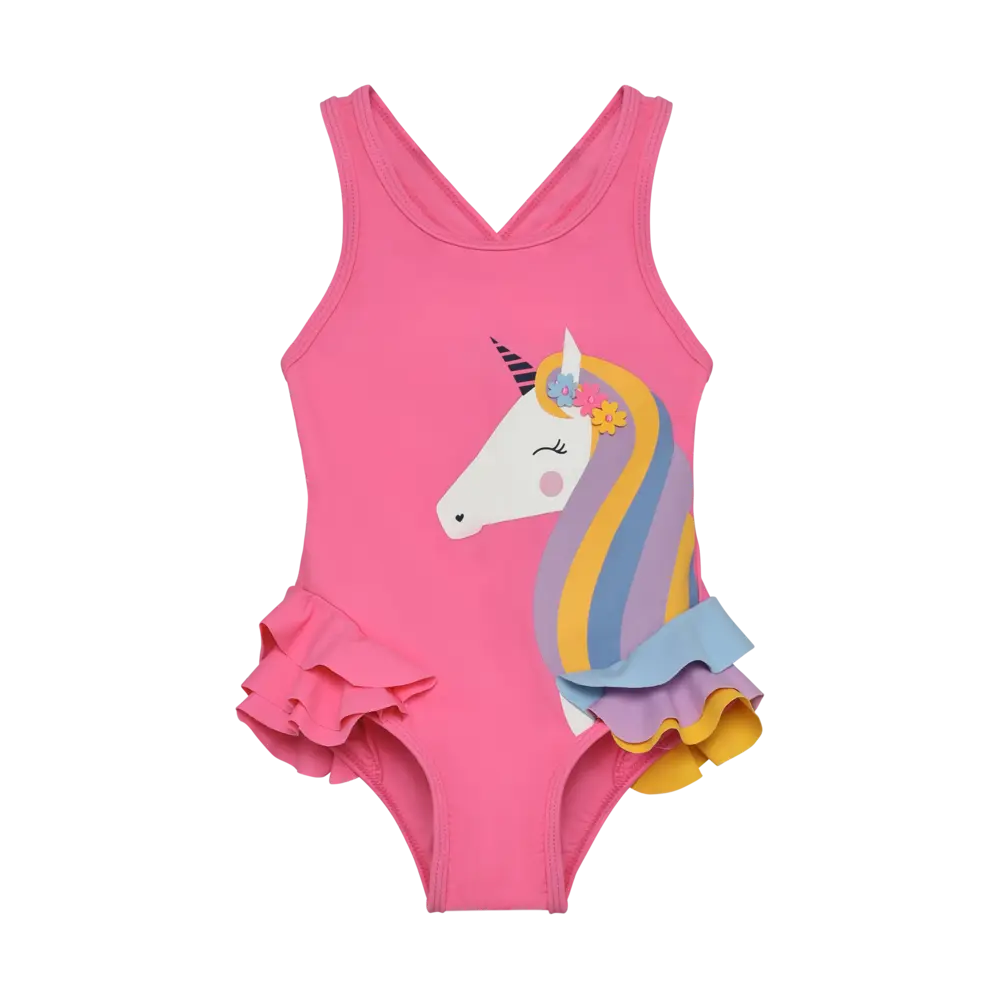 Color Kids Barna Sundbolur Með Kögri Pink Lemonade