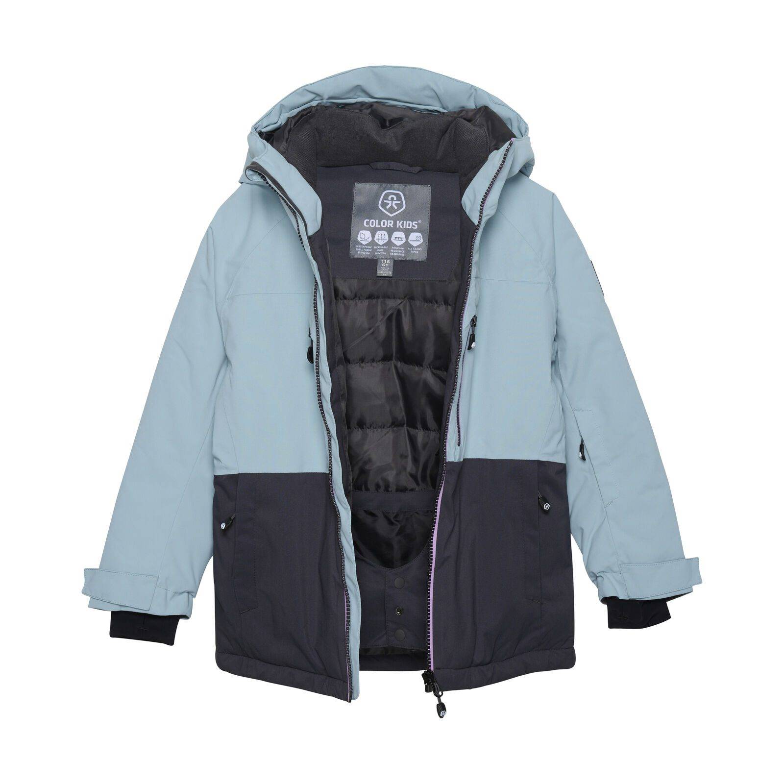 Color Kids Jr. Skíða Úlpa Stone Blue - Image 3