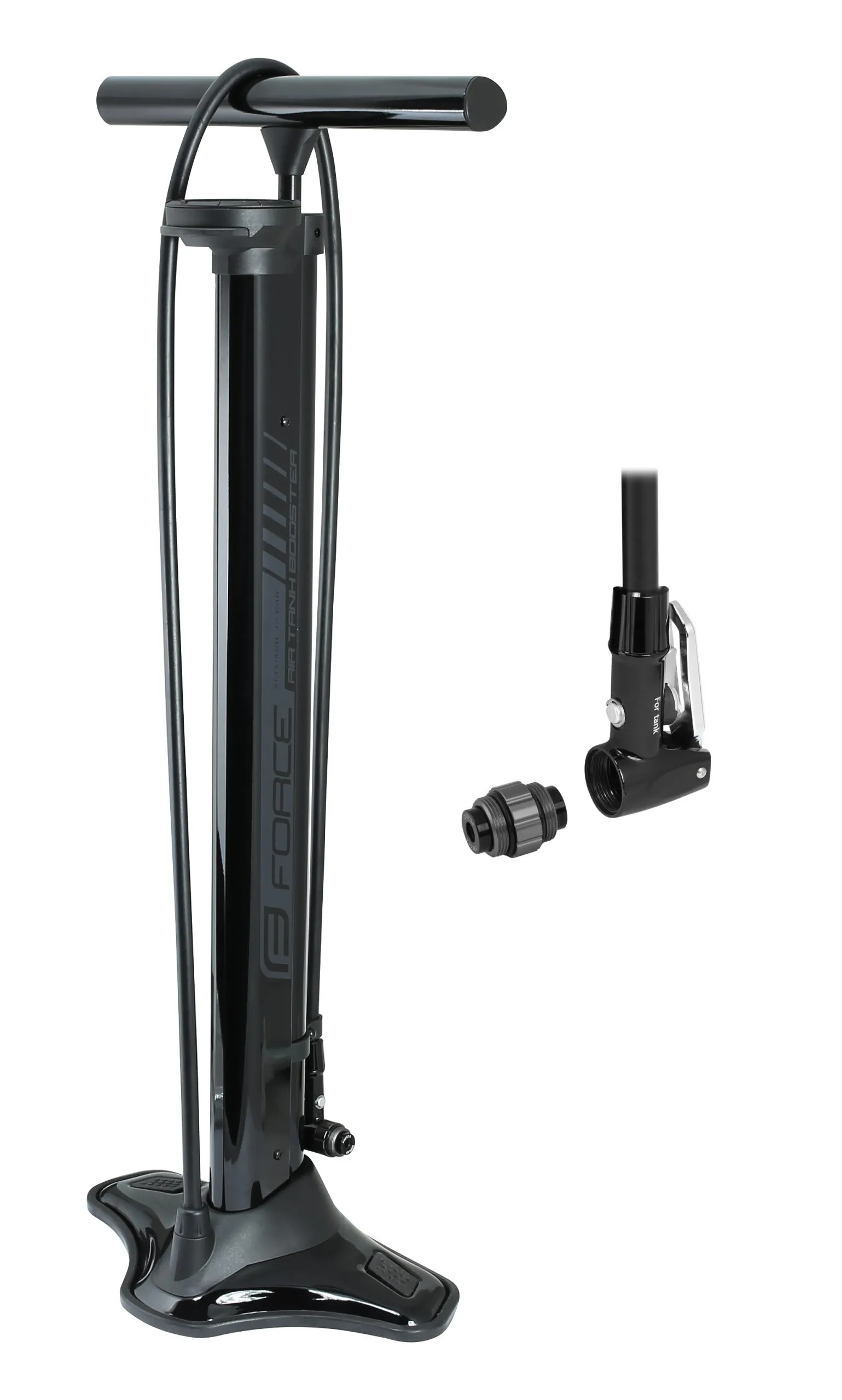 Force Gólfpumpa Air Tank Booster 18 bar Black