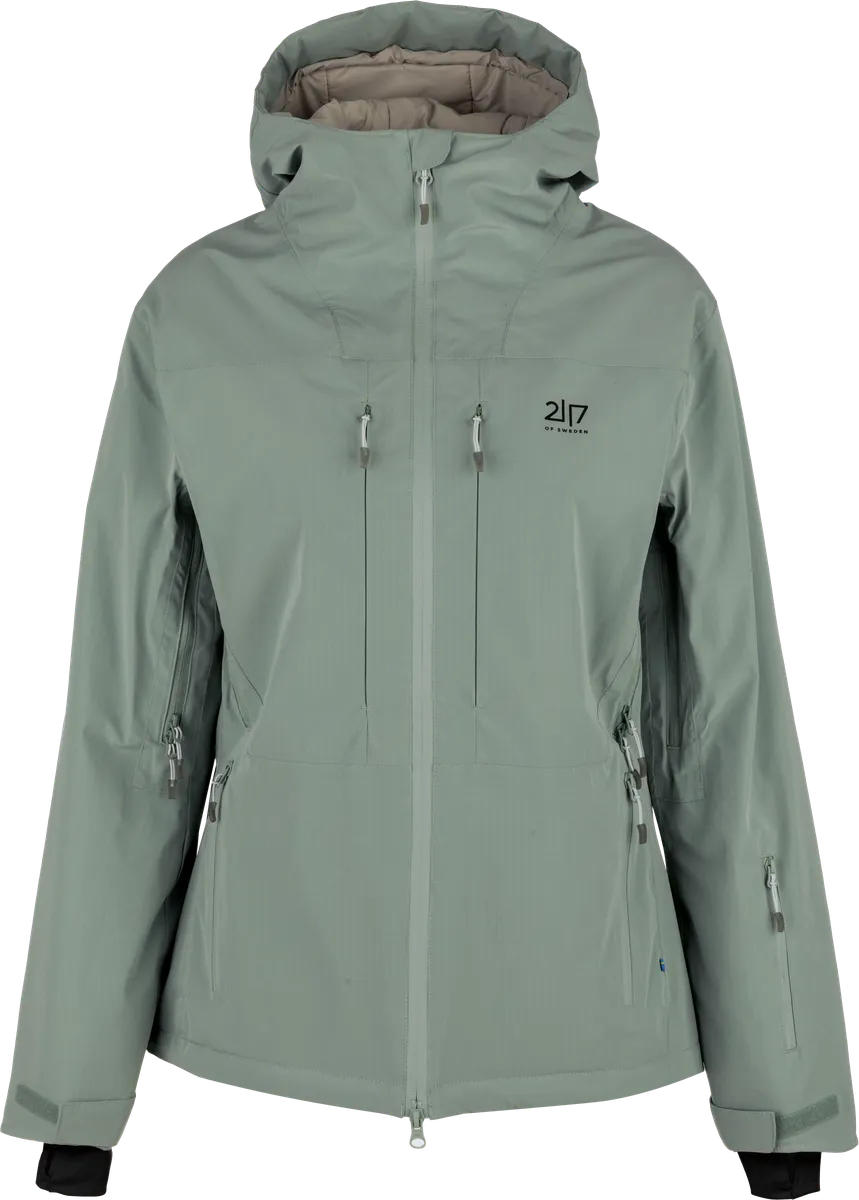 2117 of Sweden Nausta Dömu Skíðajakki Vintage Green