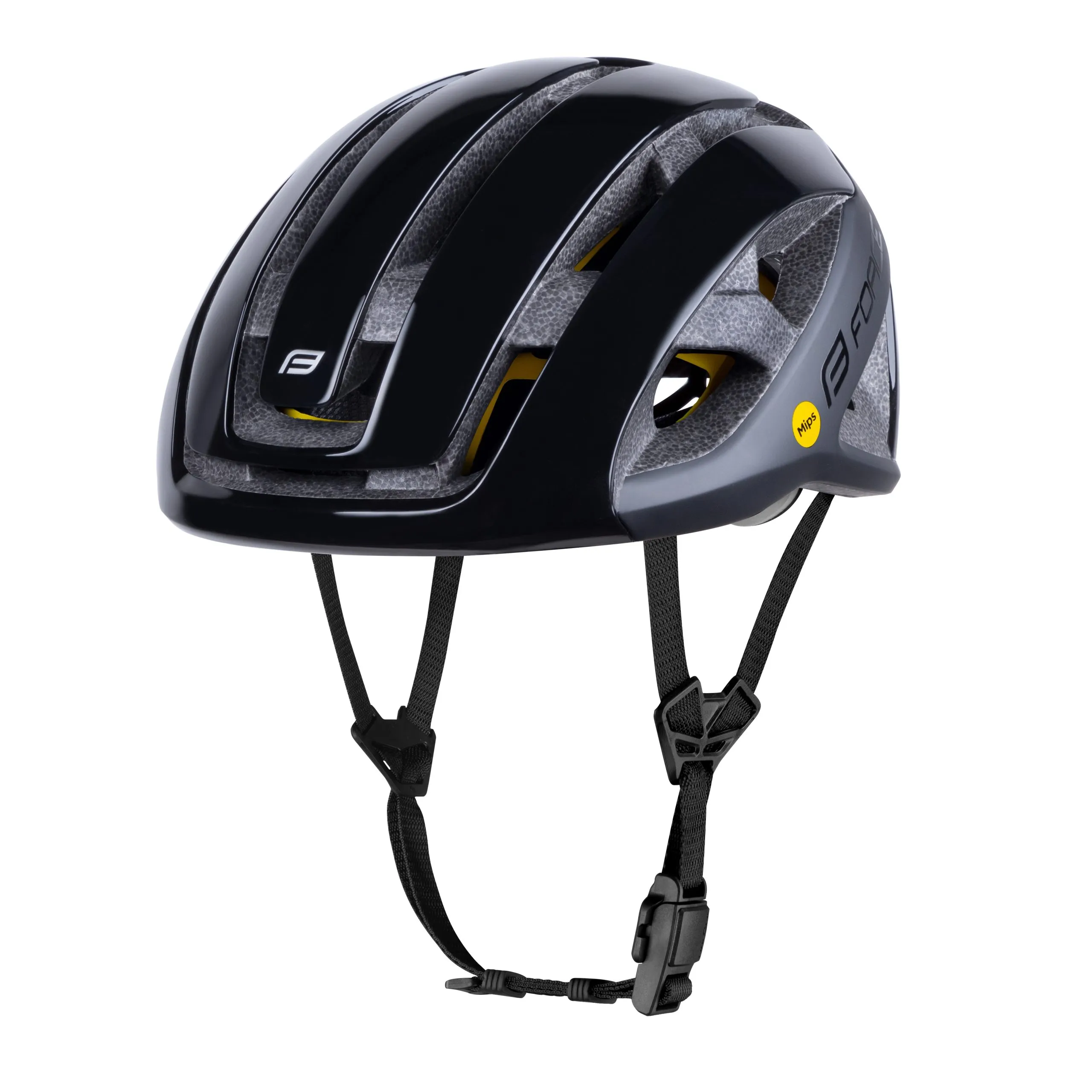 Force Neo MIPS Reiðhjólahjálmur - Black/matt/shiny