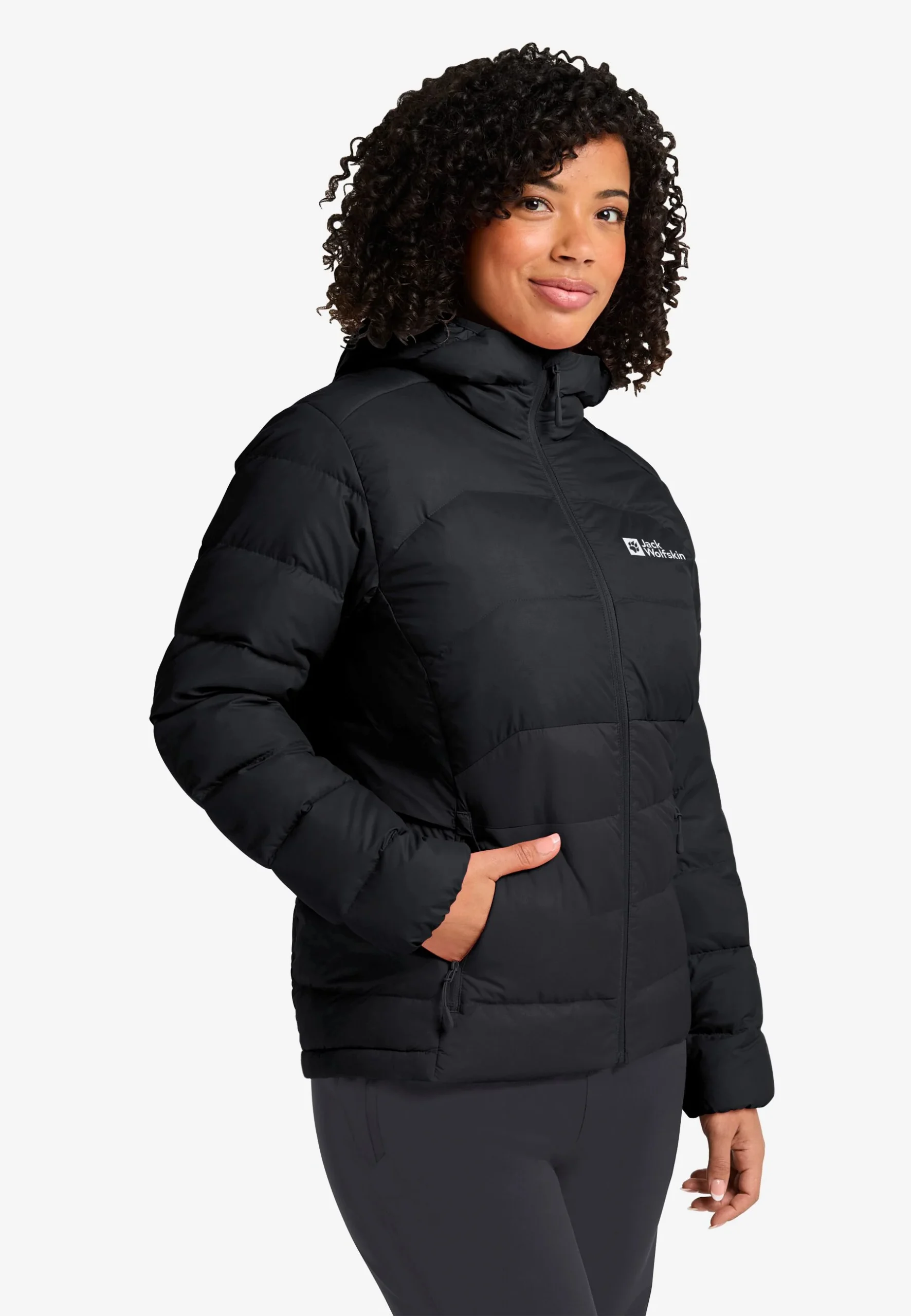 Jack Wolfskin Ather Dömu Dún Jakki RDS Black