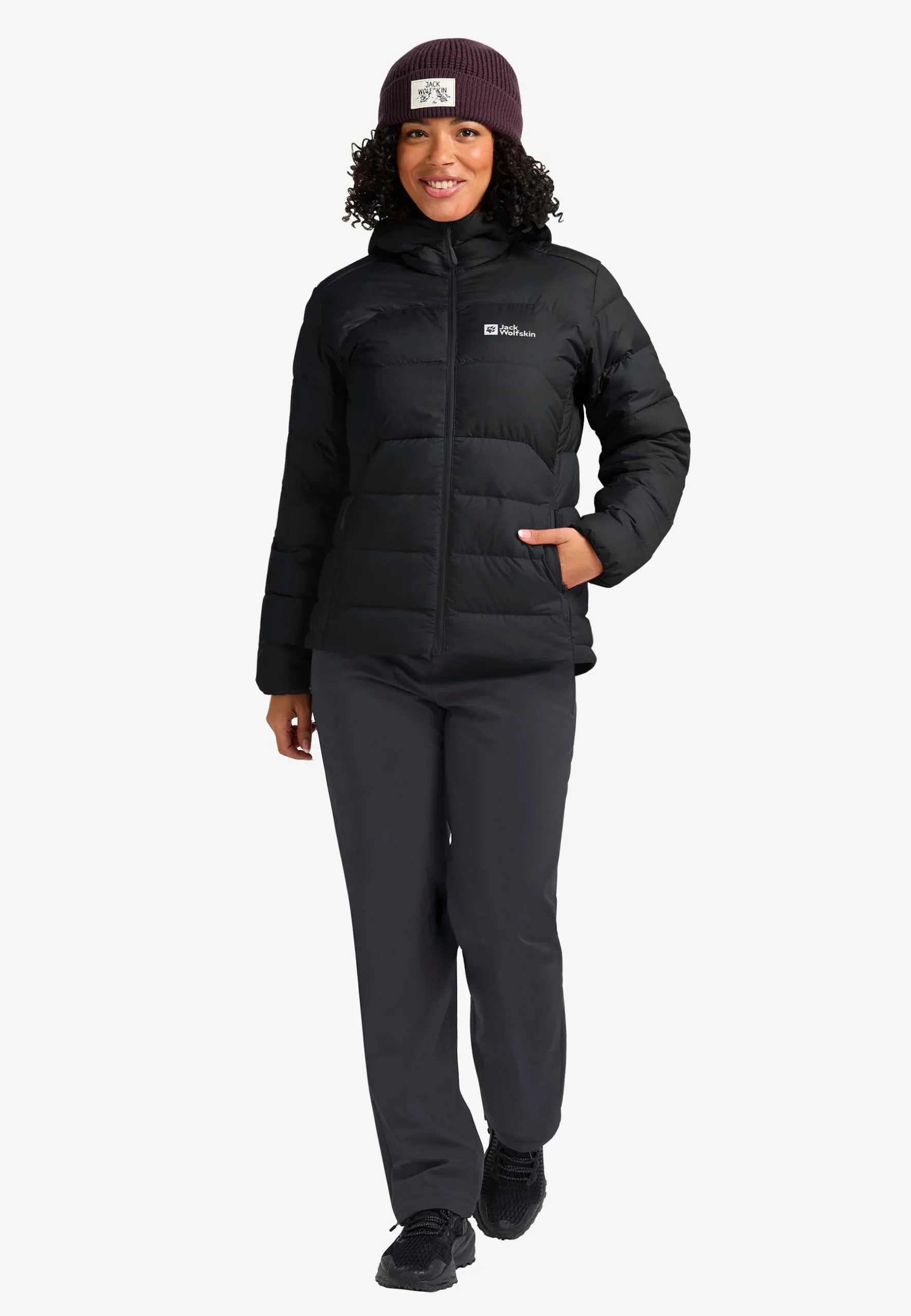 Jack Wolfskin Ather Dömu Dún Jakki RDS Black - Image 3