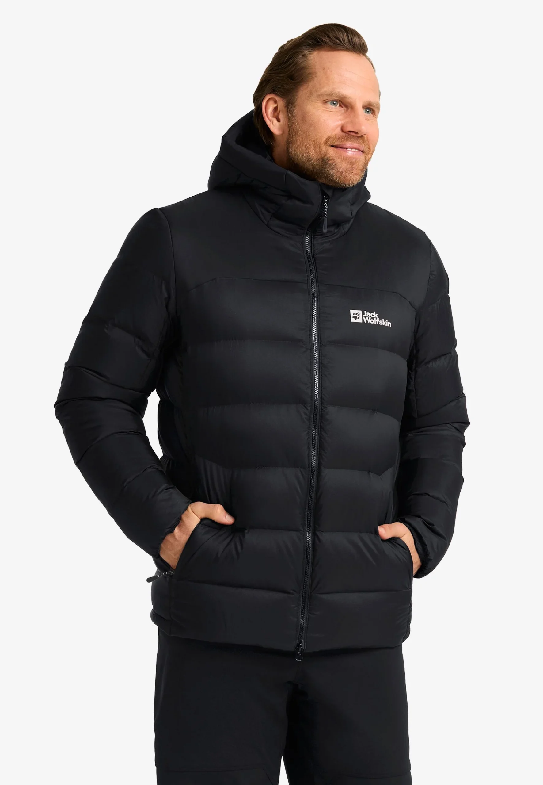 Jack Wolfskin Nebelhorn Herra Dúnúlpa RDS Black