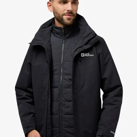 Jack Wolfskin Jasper 3in1 Herra Jakki Black