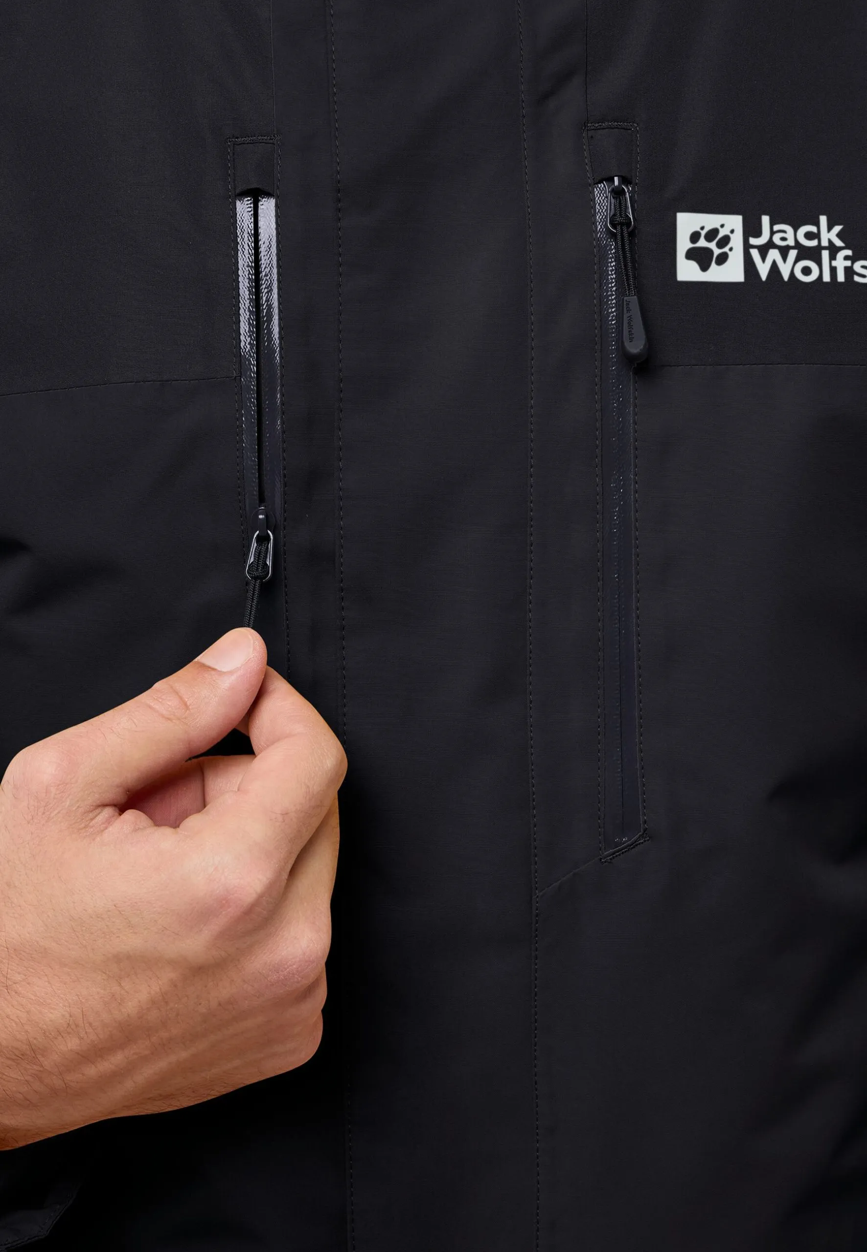 Jack Wolfskin Jasper 3in1 Herra Jakki Black - Image 4