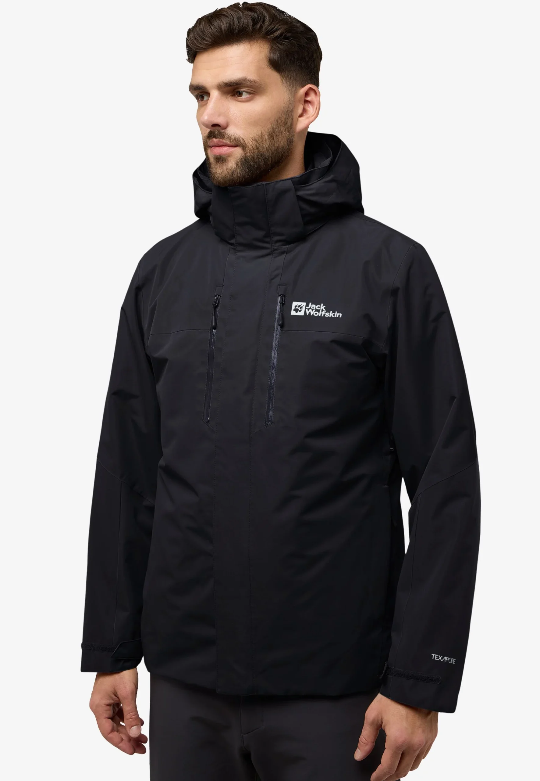 Jack Wolfskin Jasper 3in1 Herra Jakki Black - Image 13