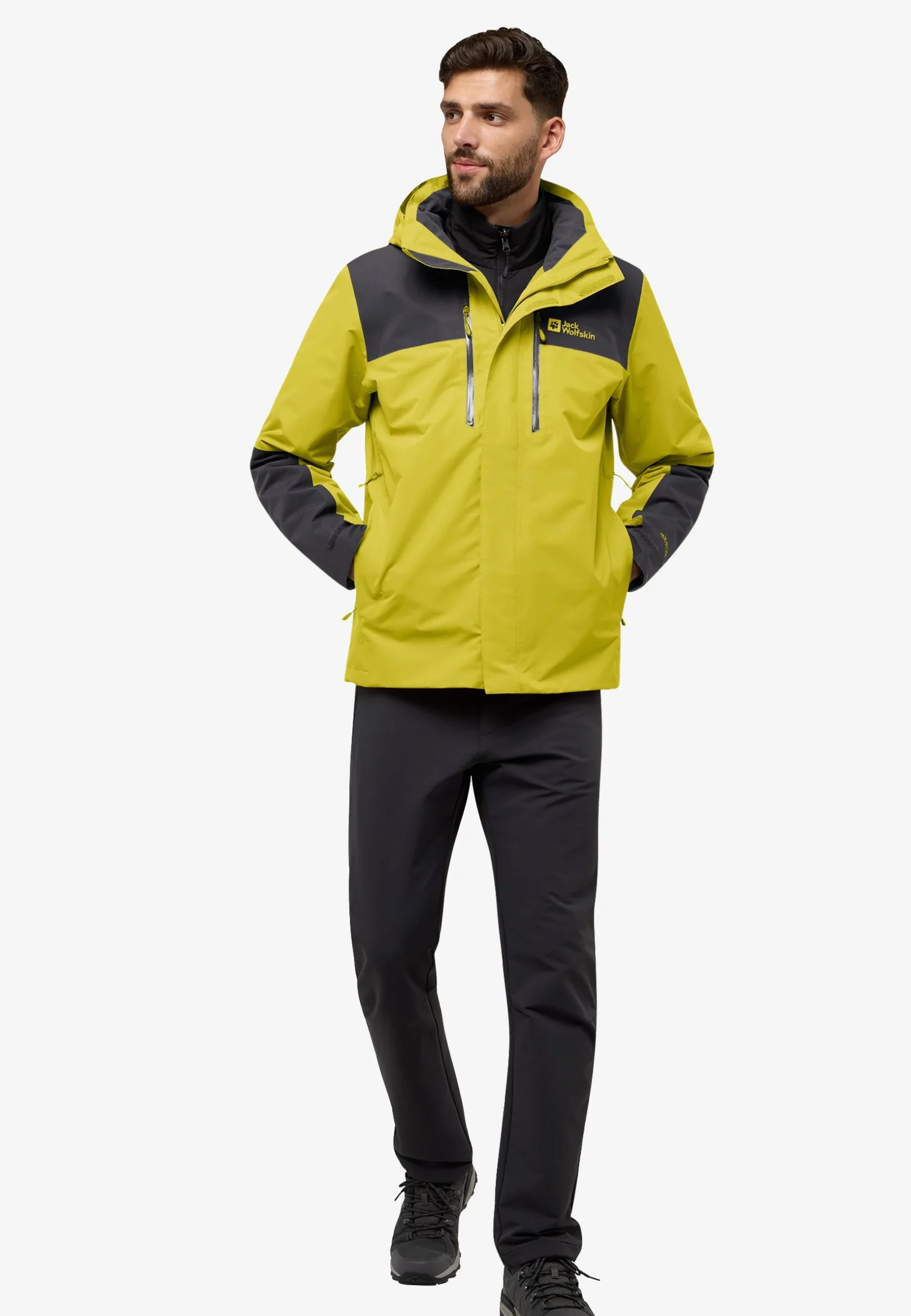 Jack Wolfskin Jasper 3in1 Herra Jakki Chartreuse - Image 19