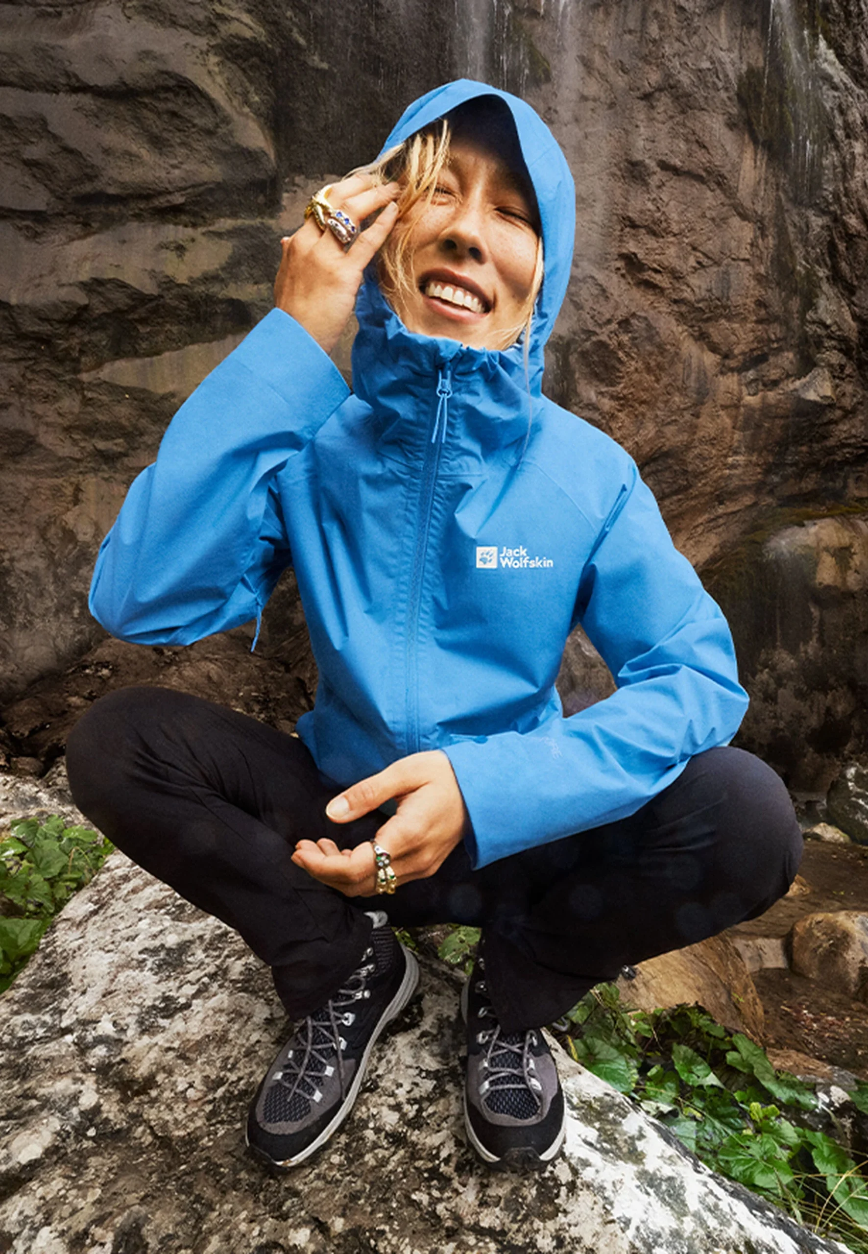 Jack Wolfskin Prelight 2.5L Dömu Jakki Mid Blue - Image 3