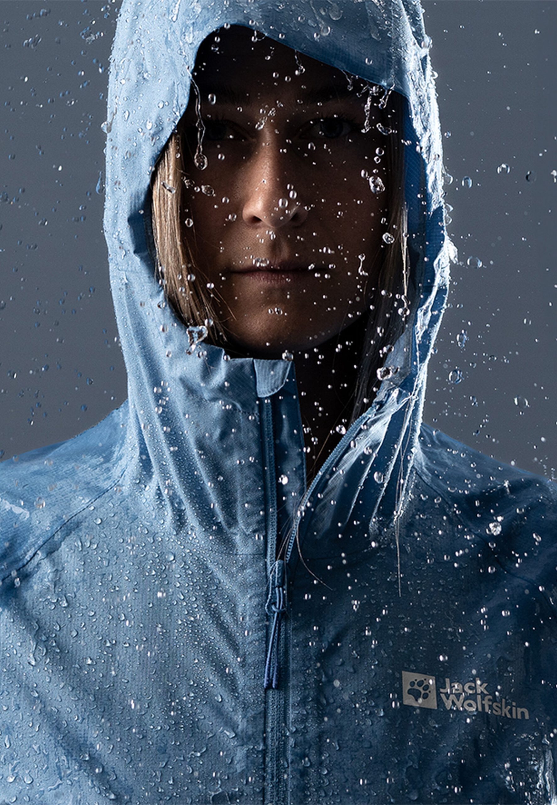 Jack Wolfskin Prelight 2.5L Dömu Jakki Mid Blue - Image 10