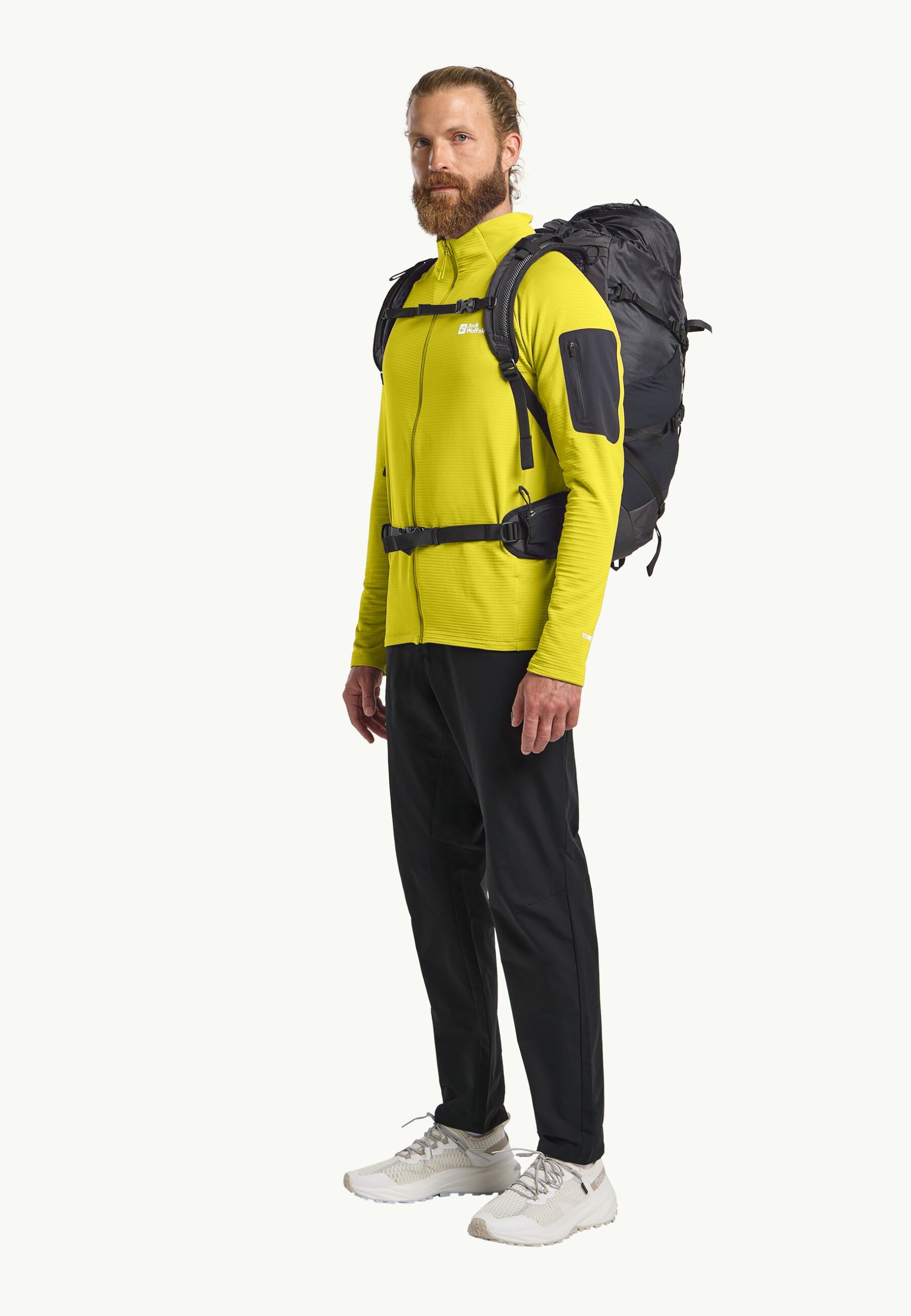 Jack Wolfskin Prelight Full Zip Herra Peysa Chartreuse - Image 3