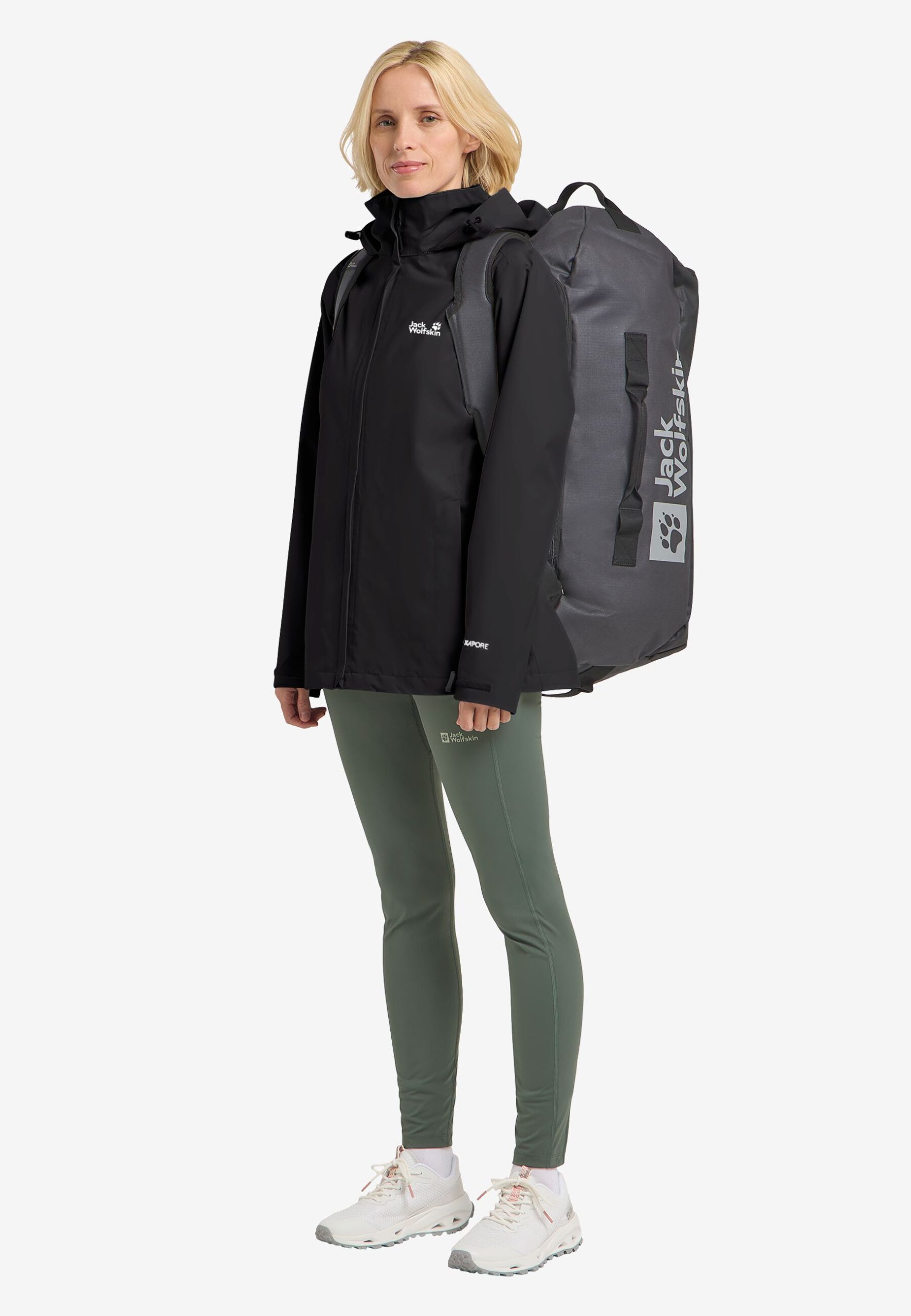 Jack Wolfskin 2L Dömu Skeljakki Trailtime Black - Image 3