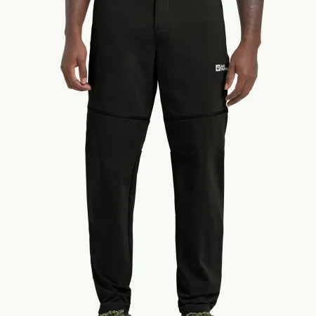 Jack Wolfskin Hikeout Zip Away Herra Göngubuxur Black