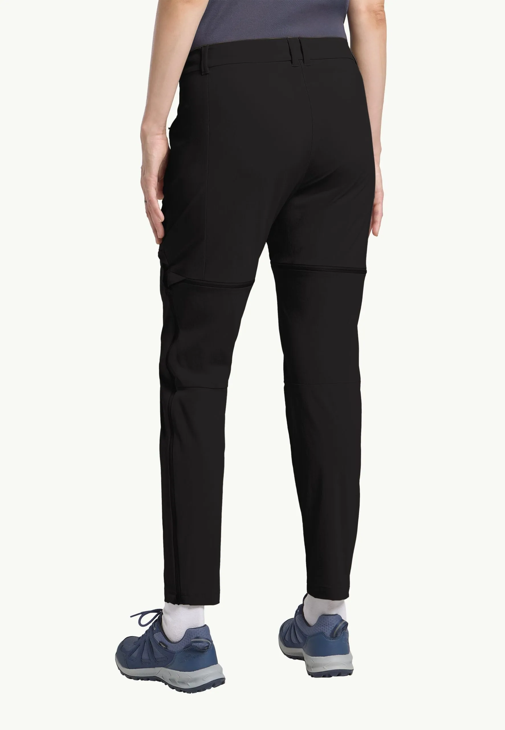 Jack Wolfskin Hikeout Zip Away Dömu Göngubuxur Black - Image 2