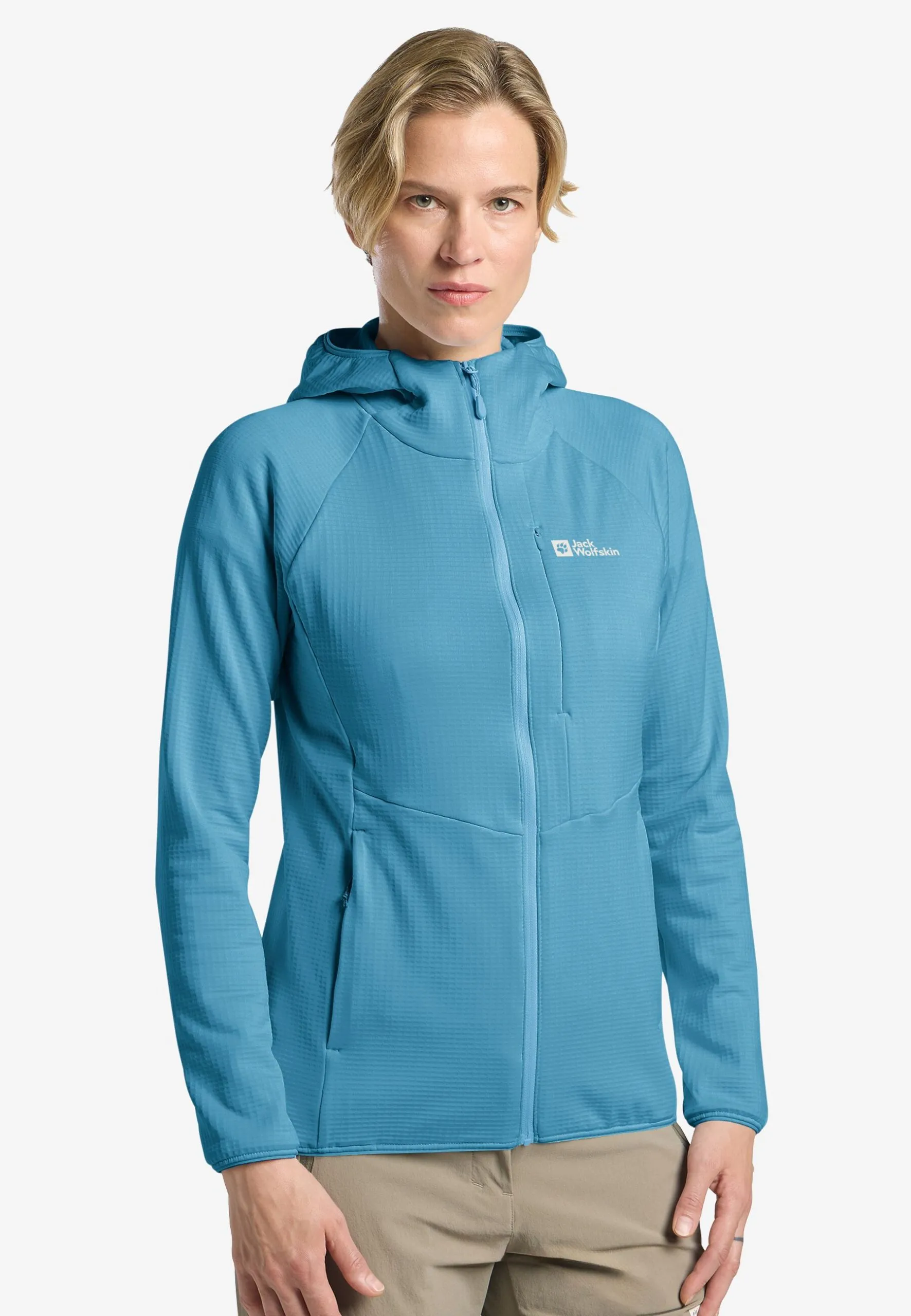 Jack Wolfskin Kolbenberg Dömu Hettupeysa FZ Sky Blue