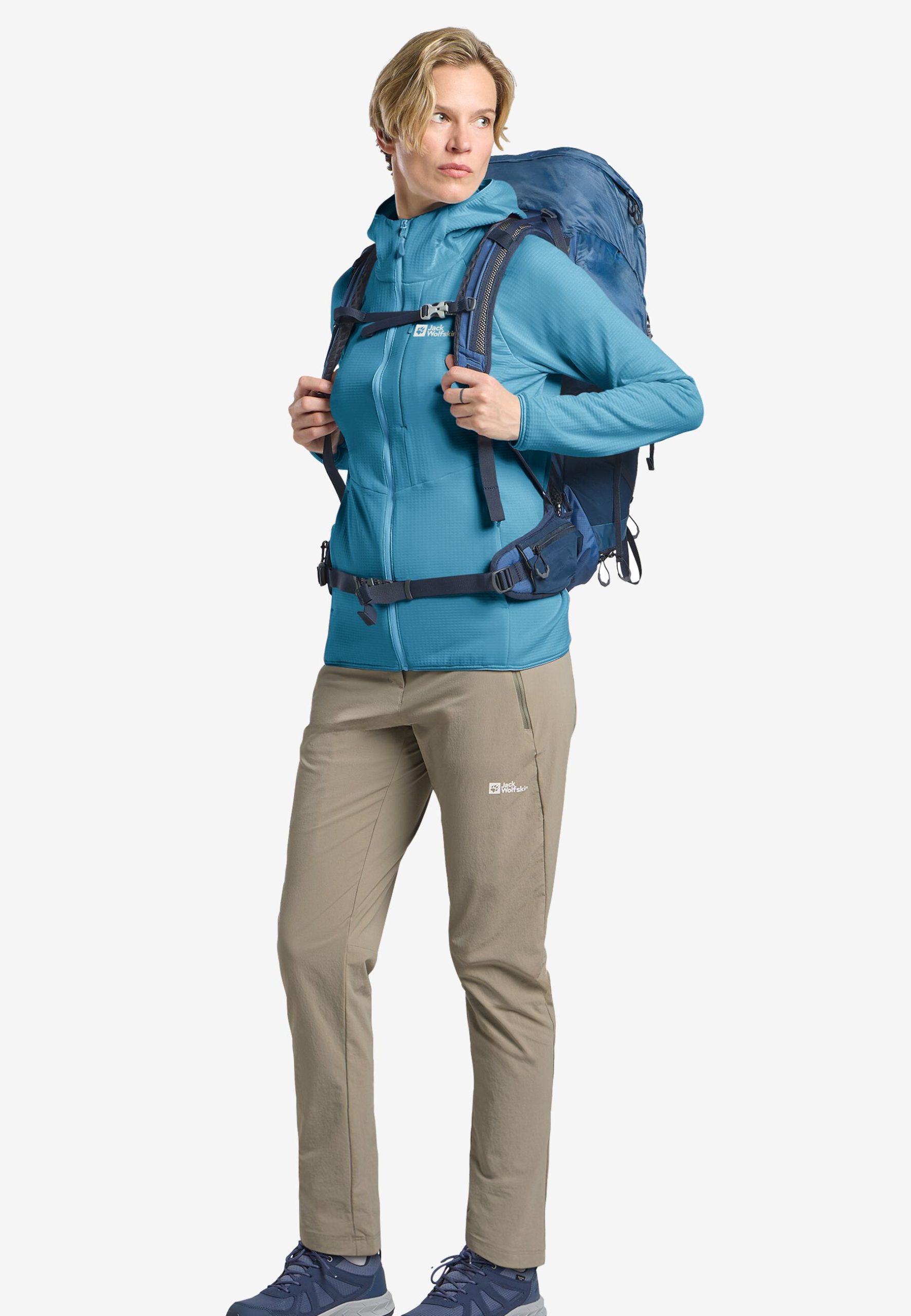 Jack Wolfskin Kolbenberg Dömu Hettupeysa FZ Sky Blue - Image 3