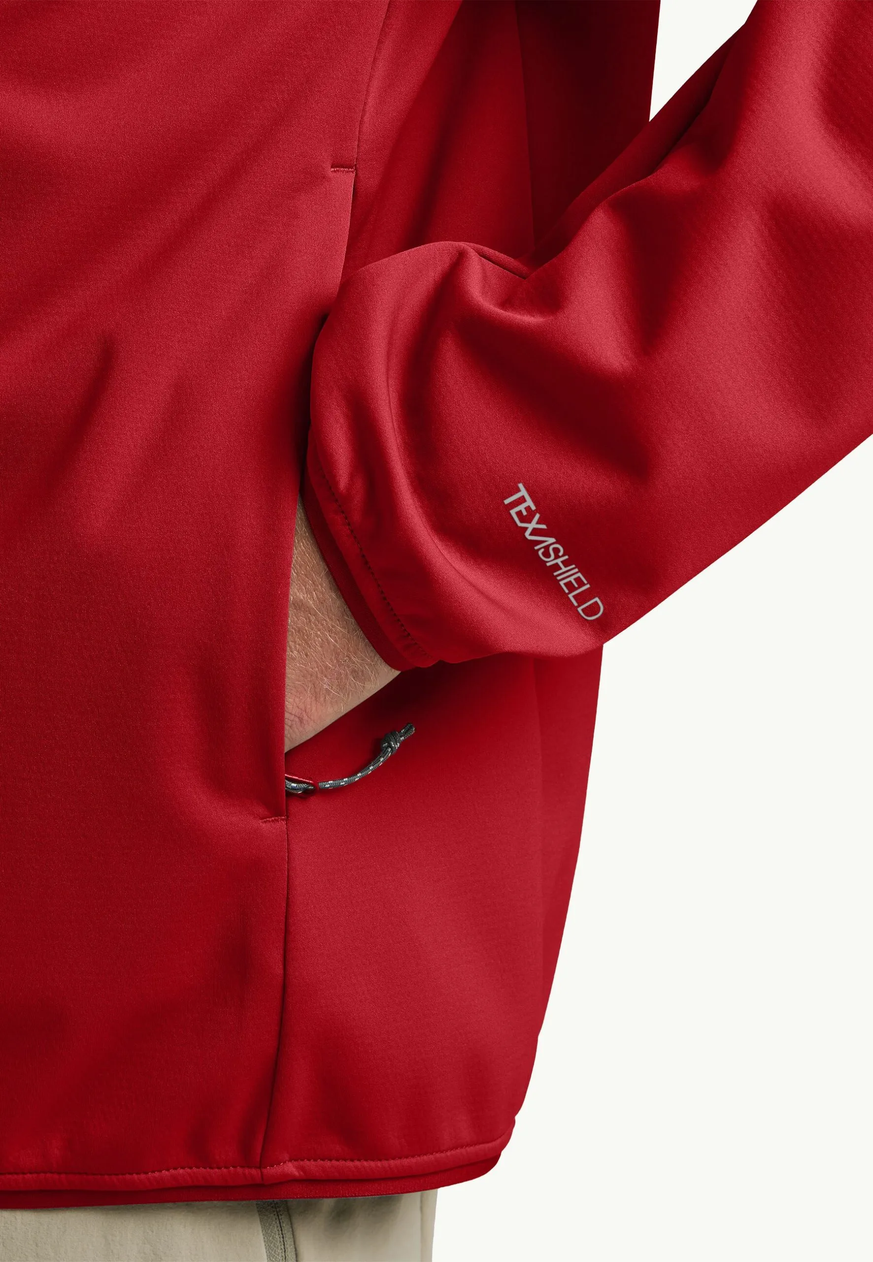 Jack Wolfskin Feldberg Herrajakki með hettu Adrenaline Red - Image 6