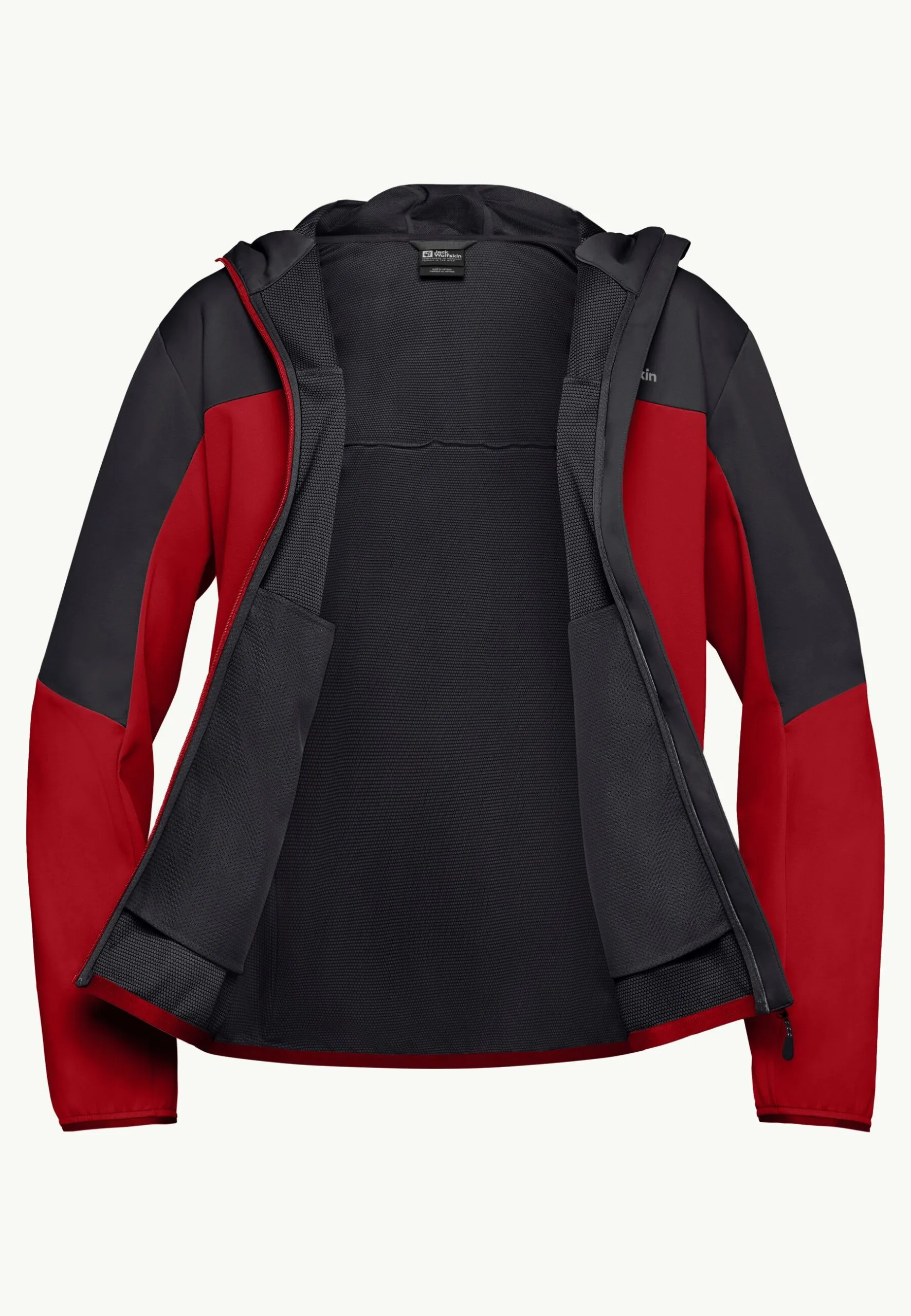 Jack Wolfskin Feldberg Herrajakki með hettu Adrenaline Red - Image 9