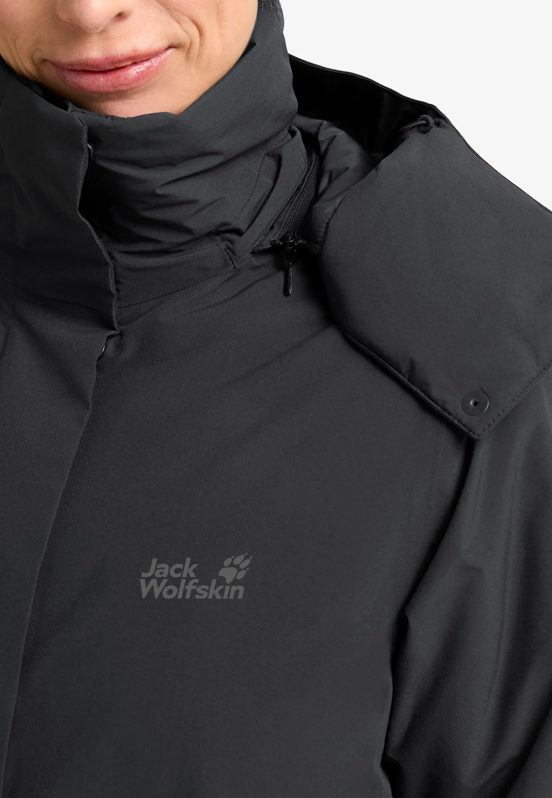 Jack Wolfskin Frost Haven Dömu Vetrarkápa Black - Image 4