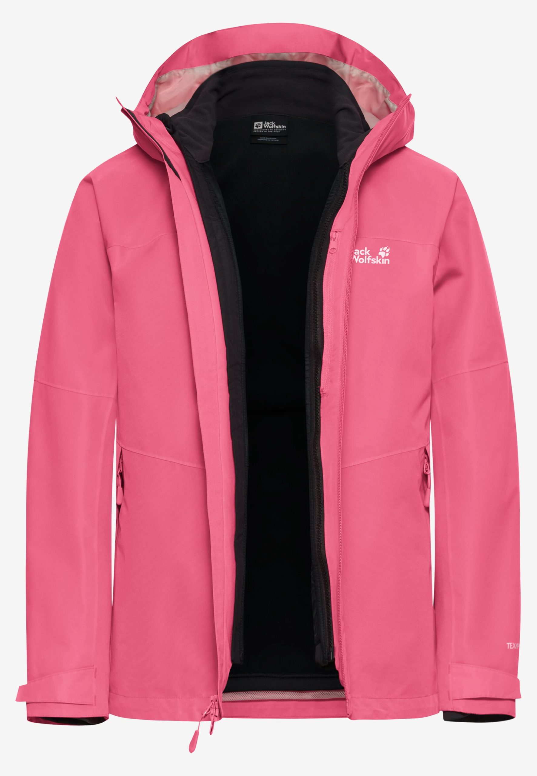 Jack Wolfskin Wild Places 3in1 Dömu Jakki Bubblegum - Image 10