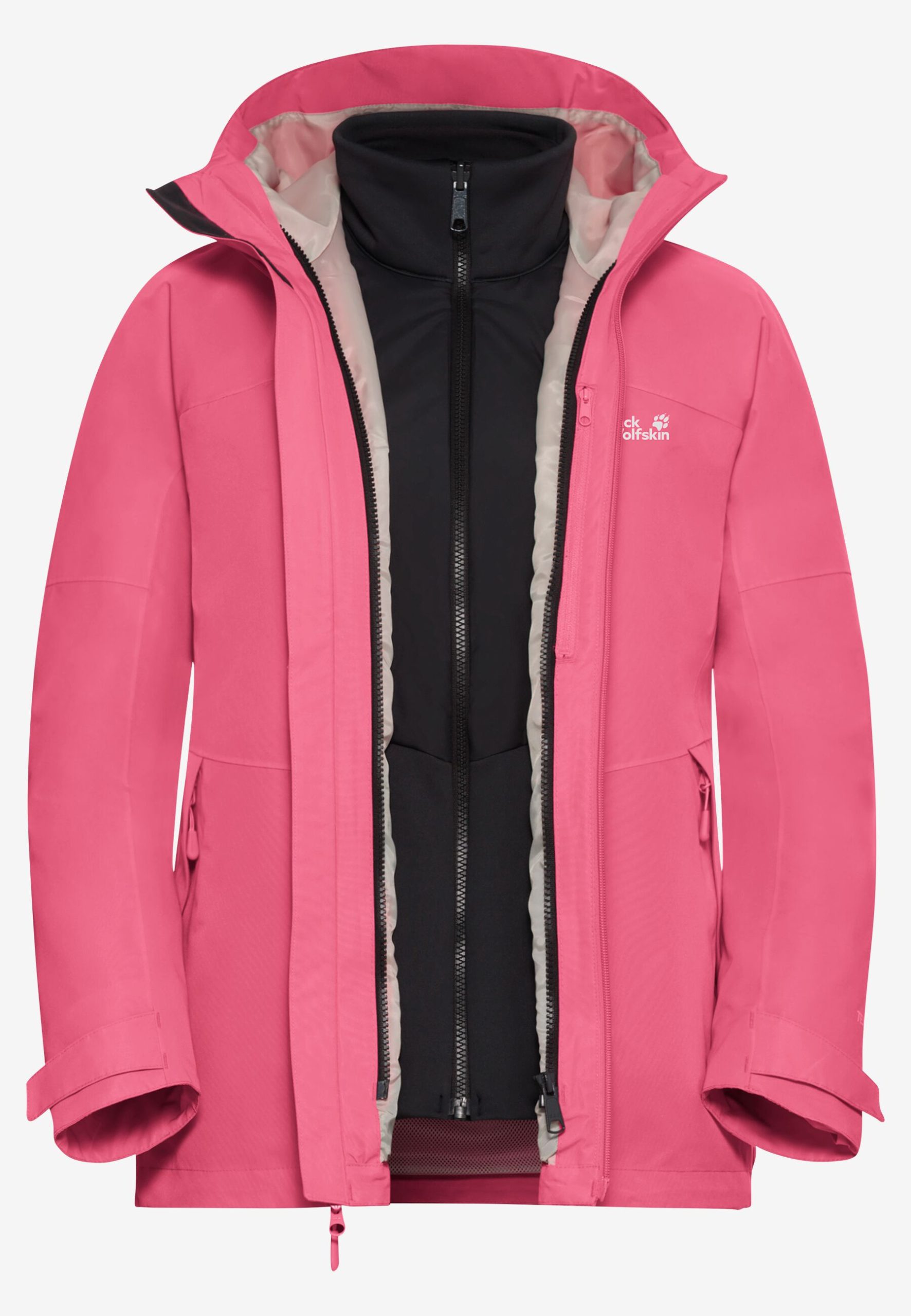 Jack Wolfskin Wild Places 3in1 Dömu Jakki Bubblegum - Image 13