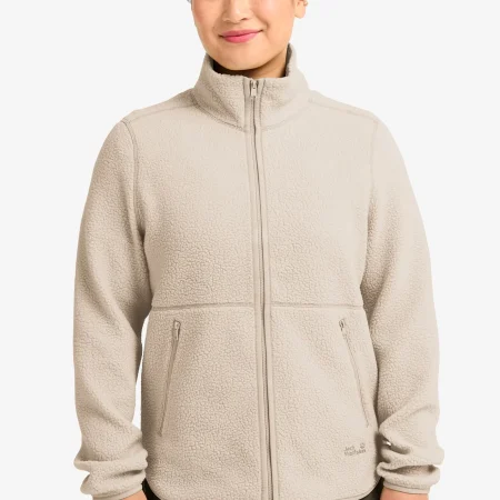 Jack Wolfskin Lite Curl Dömu Flísjakki Oyster