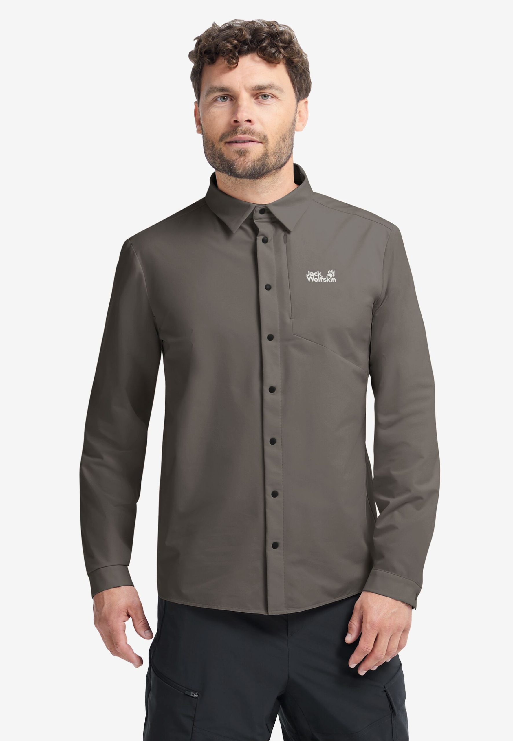 Jack Wolfskin Herraskyrta Prelight Suncool Flint
