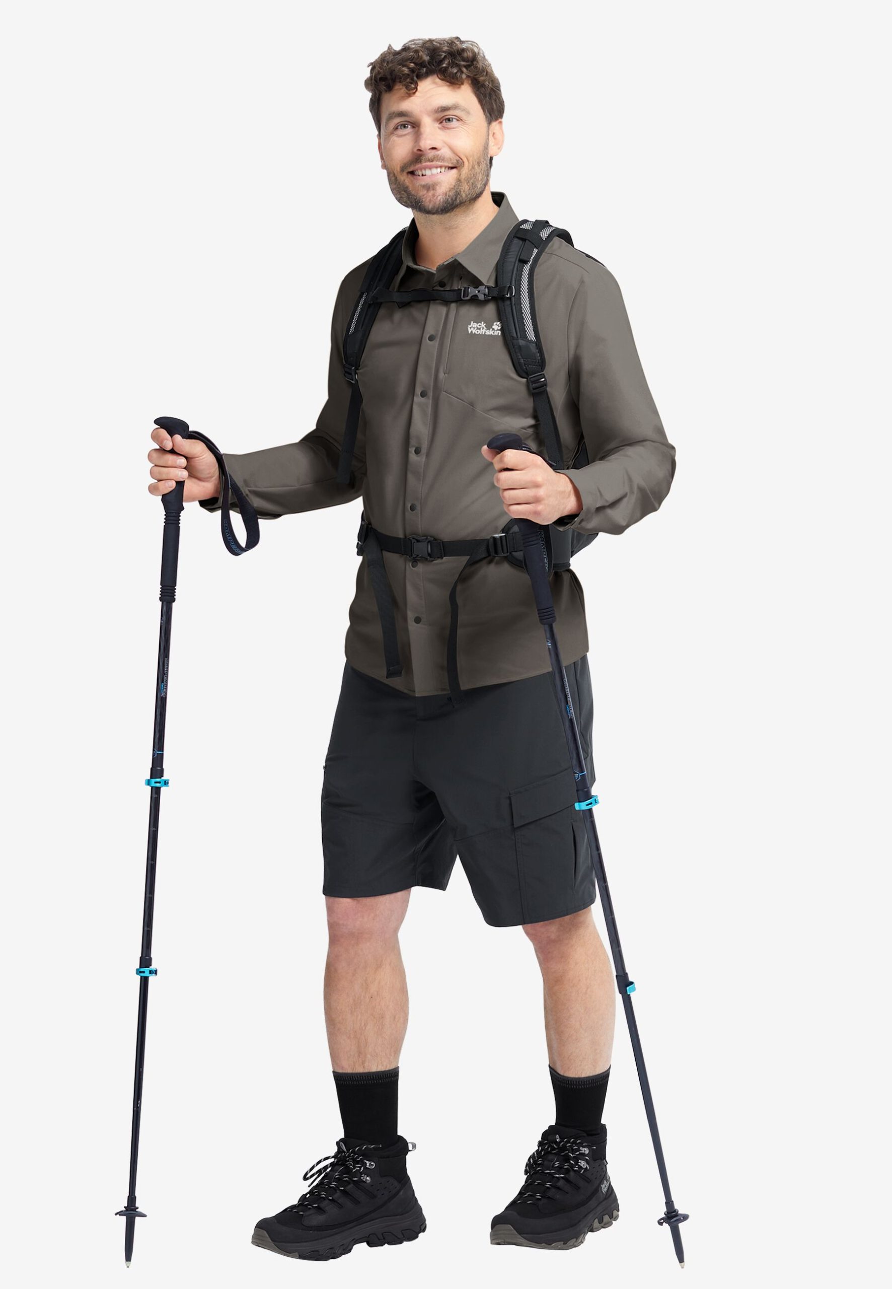 Jack Wolfskin Herraskyrta Prelight Suncool Flint - Image 3