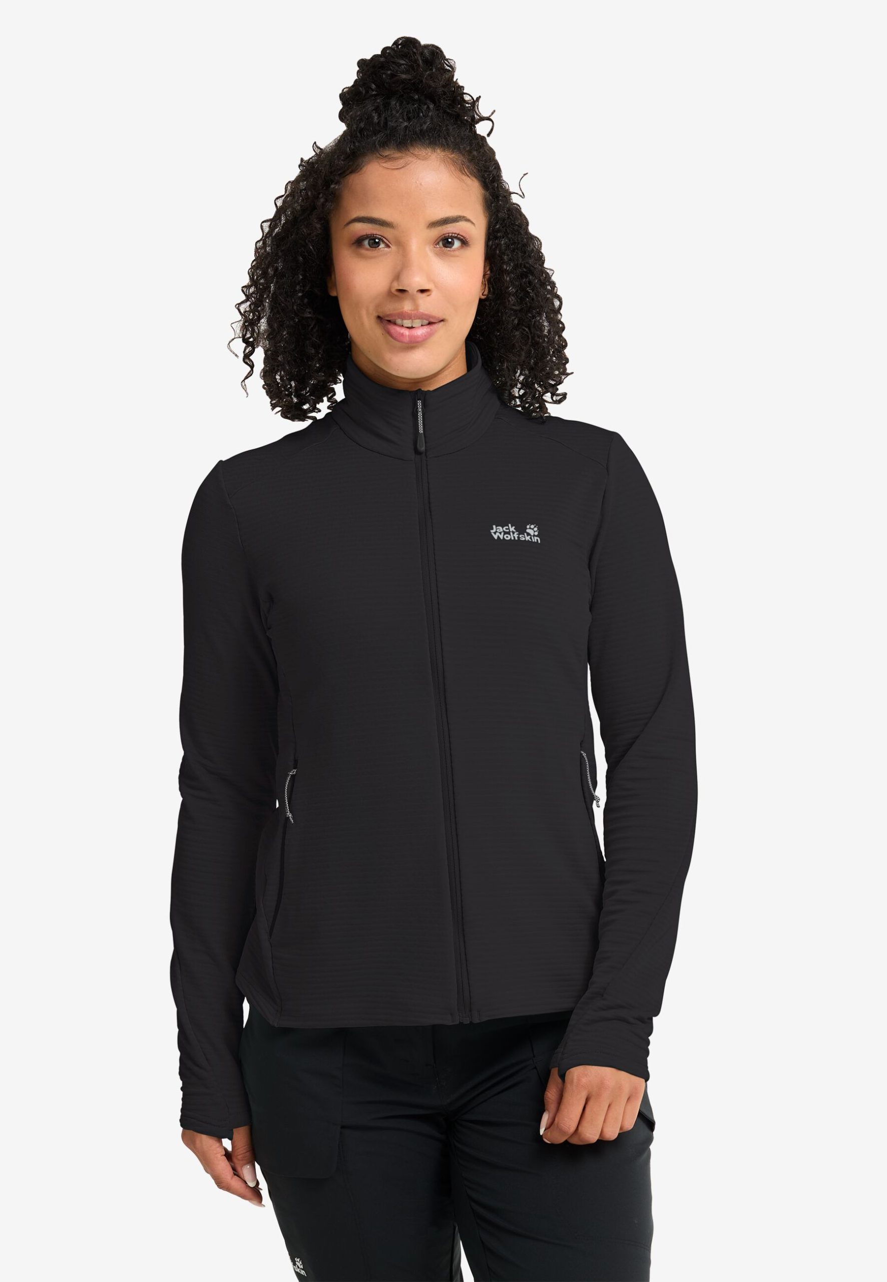 Jack Wolfskin Litestride Dömu Flísjakki Black