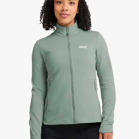 Jack Wolfskin Litestride Dömu Flísjakki Green Zinnia