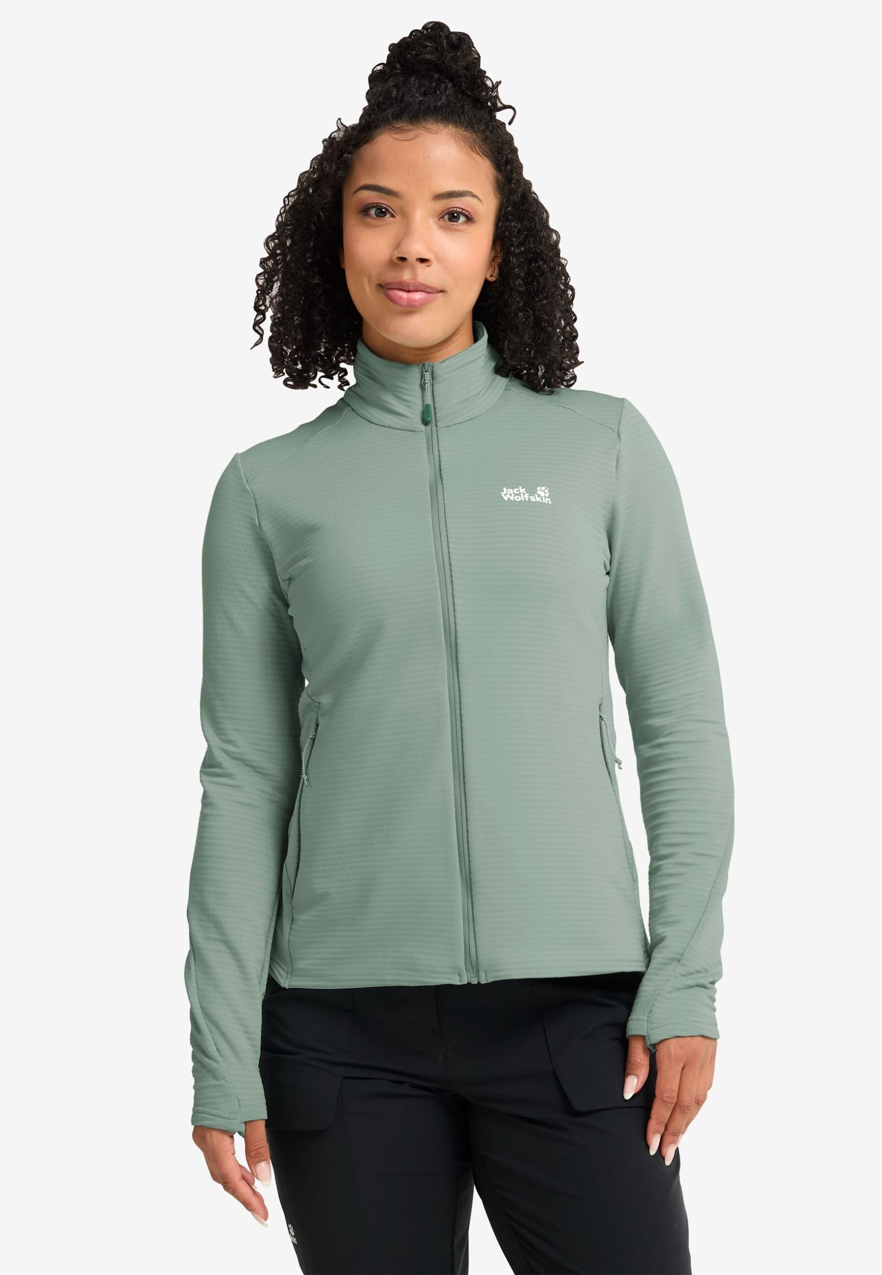 Jack Wolfskin Litestride Dömu Flísjakki Green Zinnia