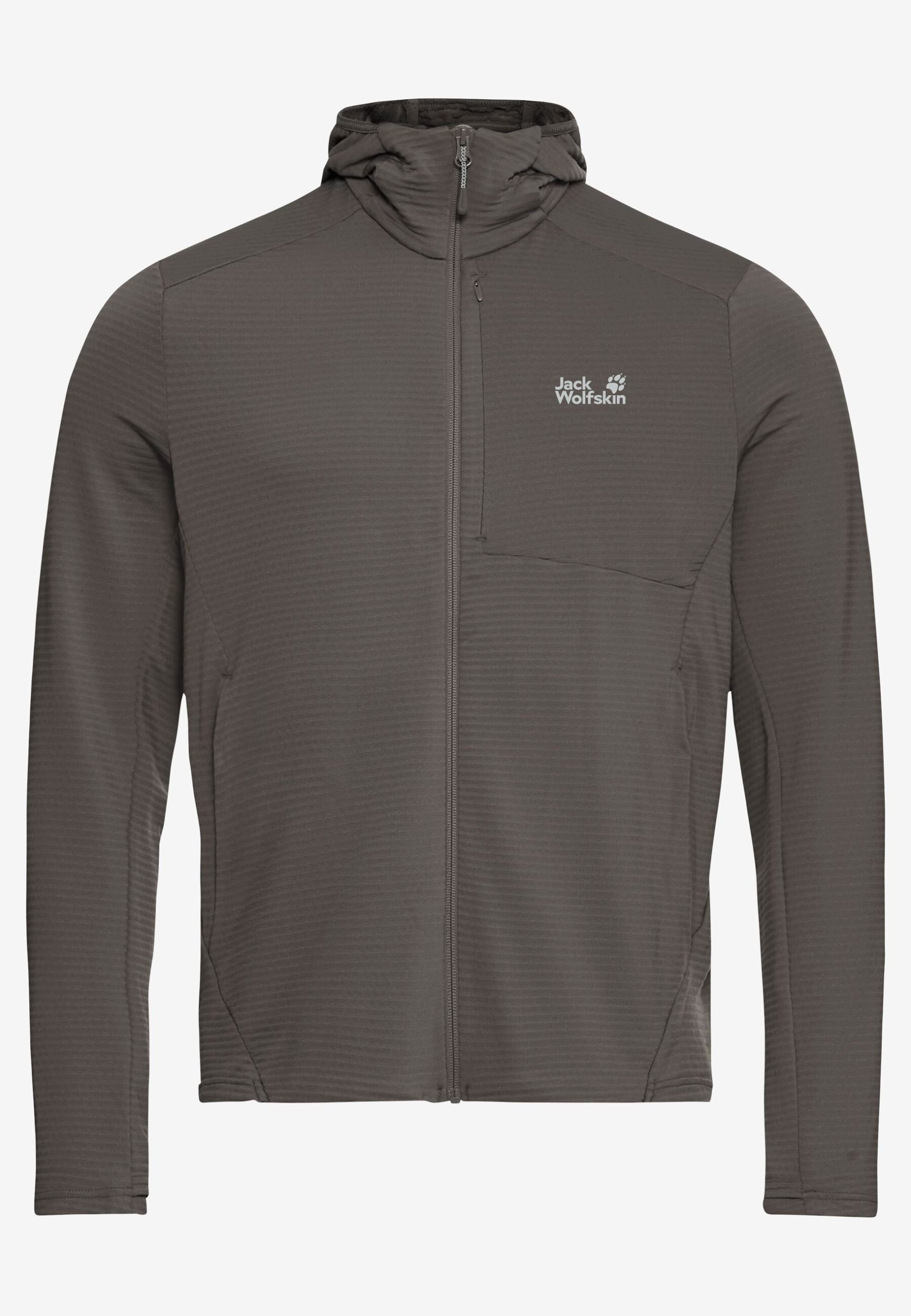Jack Wolfskin Litestride Herra Flísjakki með hettu Flint - Image 7