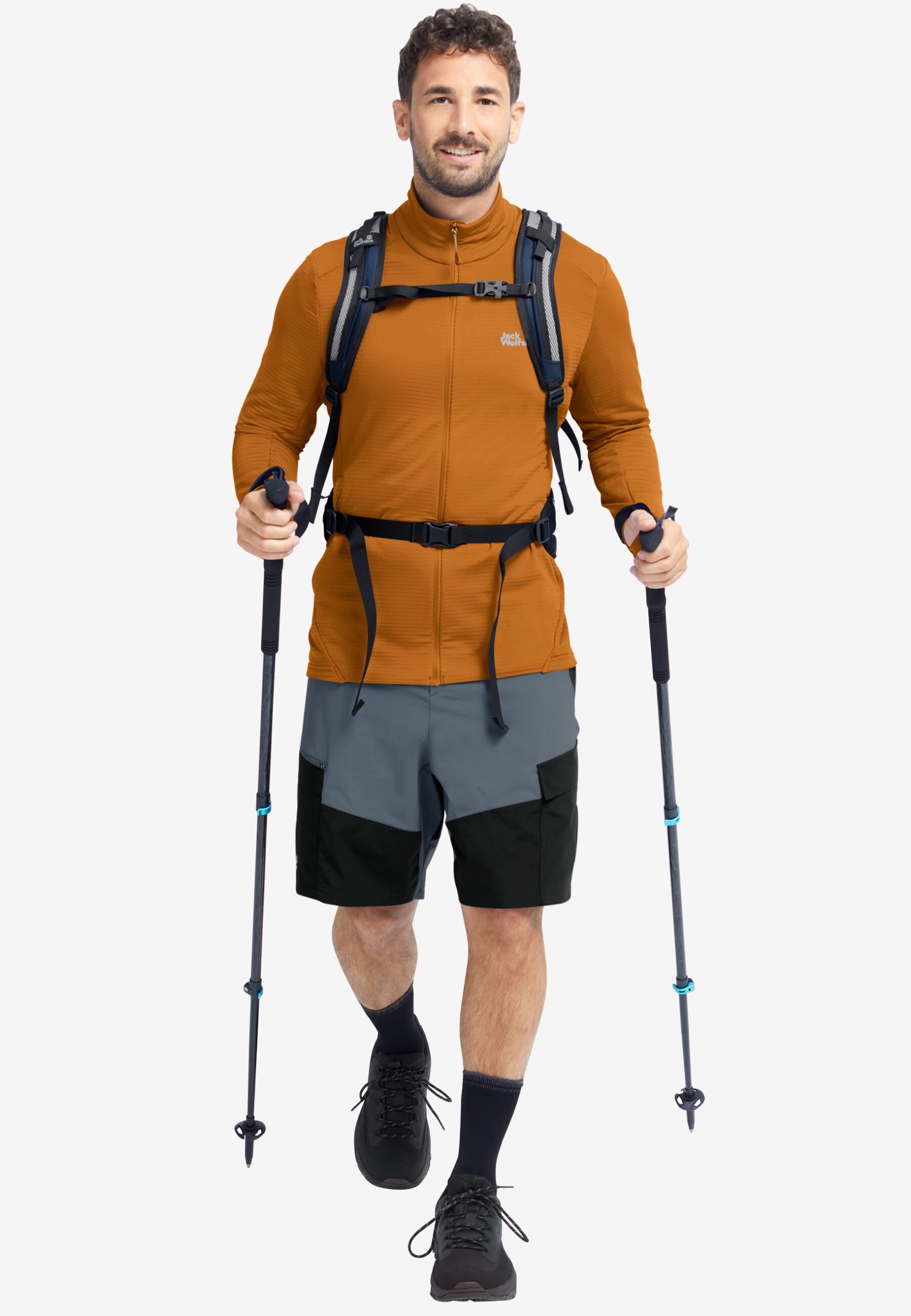 Jack Wolfskin Litestride Herra Flísjakki Autumn Leaves - Image 3