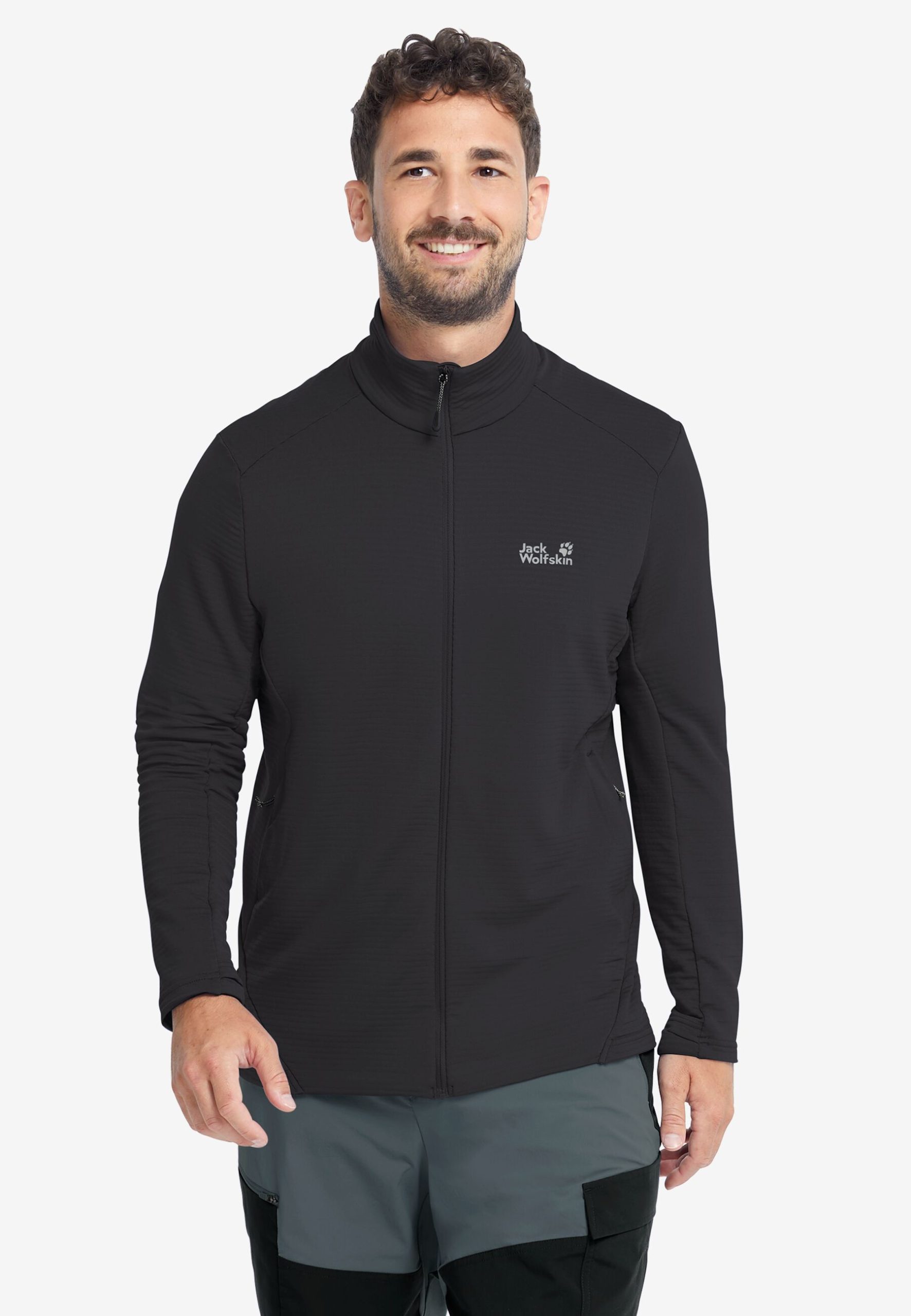 Jack Wolfskin Litestride Herra Flísjakki Black