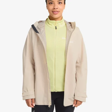 Jack Wolfskin Litestride 3in1 Dömujakki Oyster
