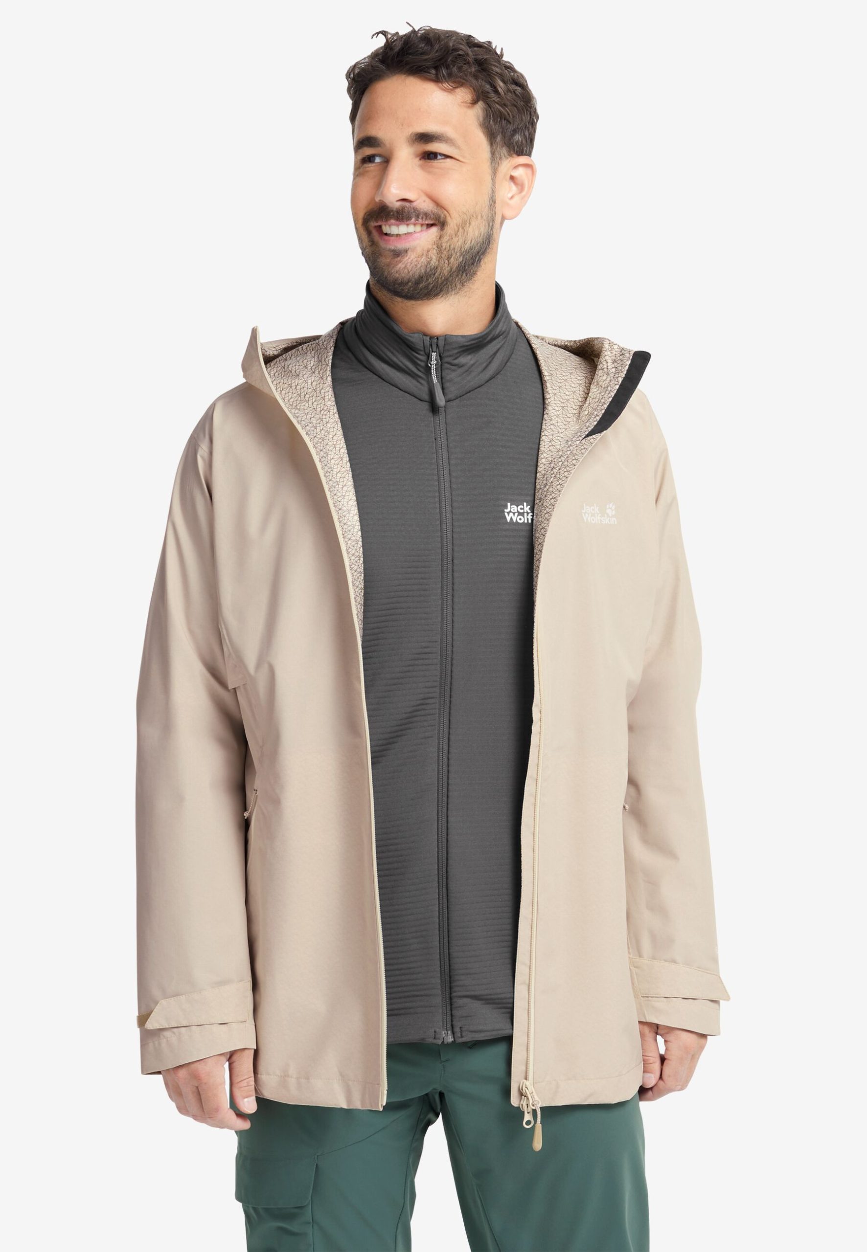 Jack Wolfskin Litestride 3in1 Herrajakki Oyster - Image 13
