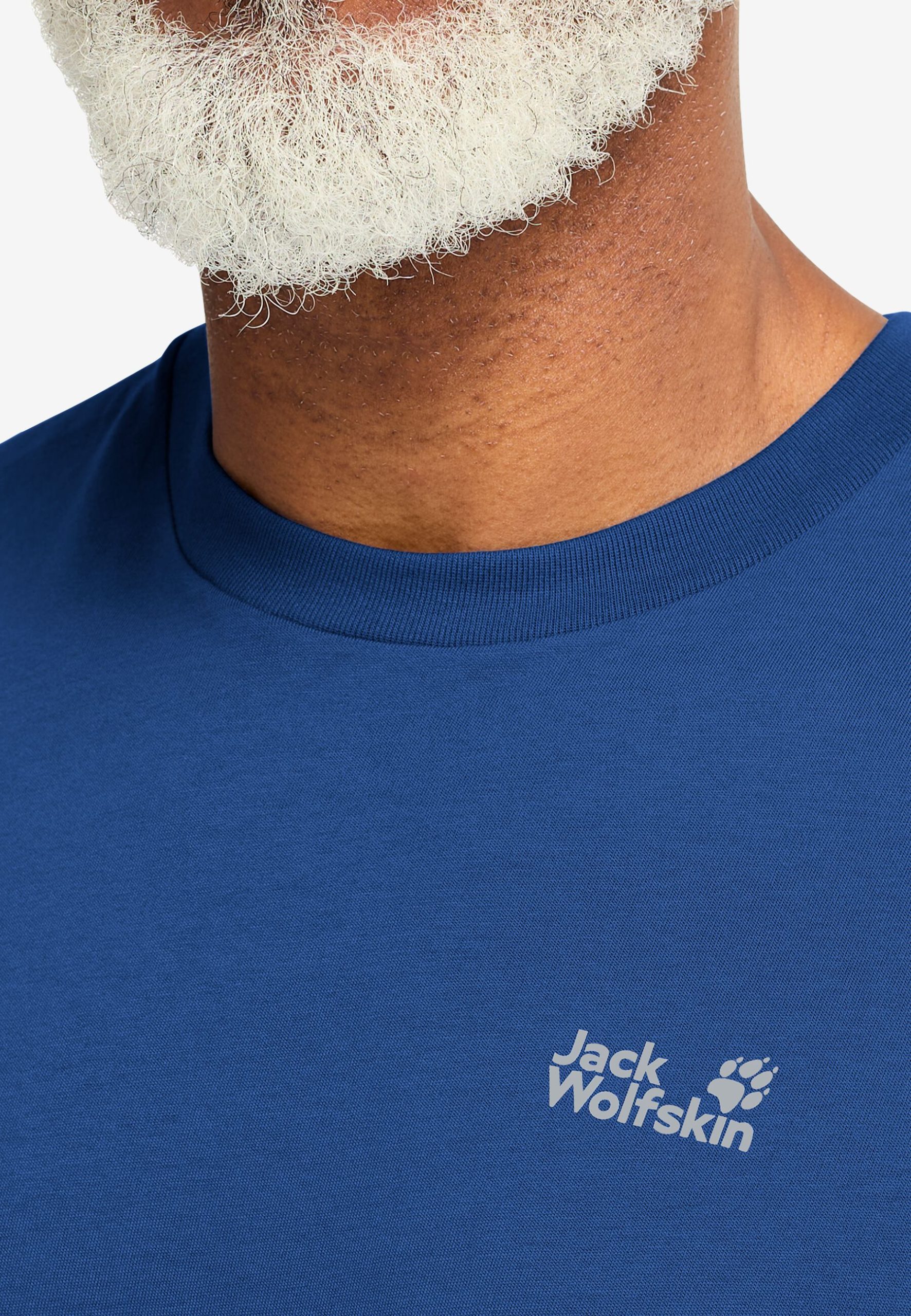 Jack Wolfskin Essential Herra Stuttermabolur Blue Orchid - Image 4